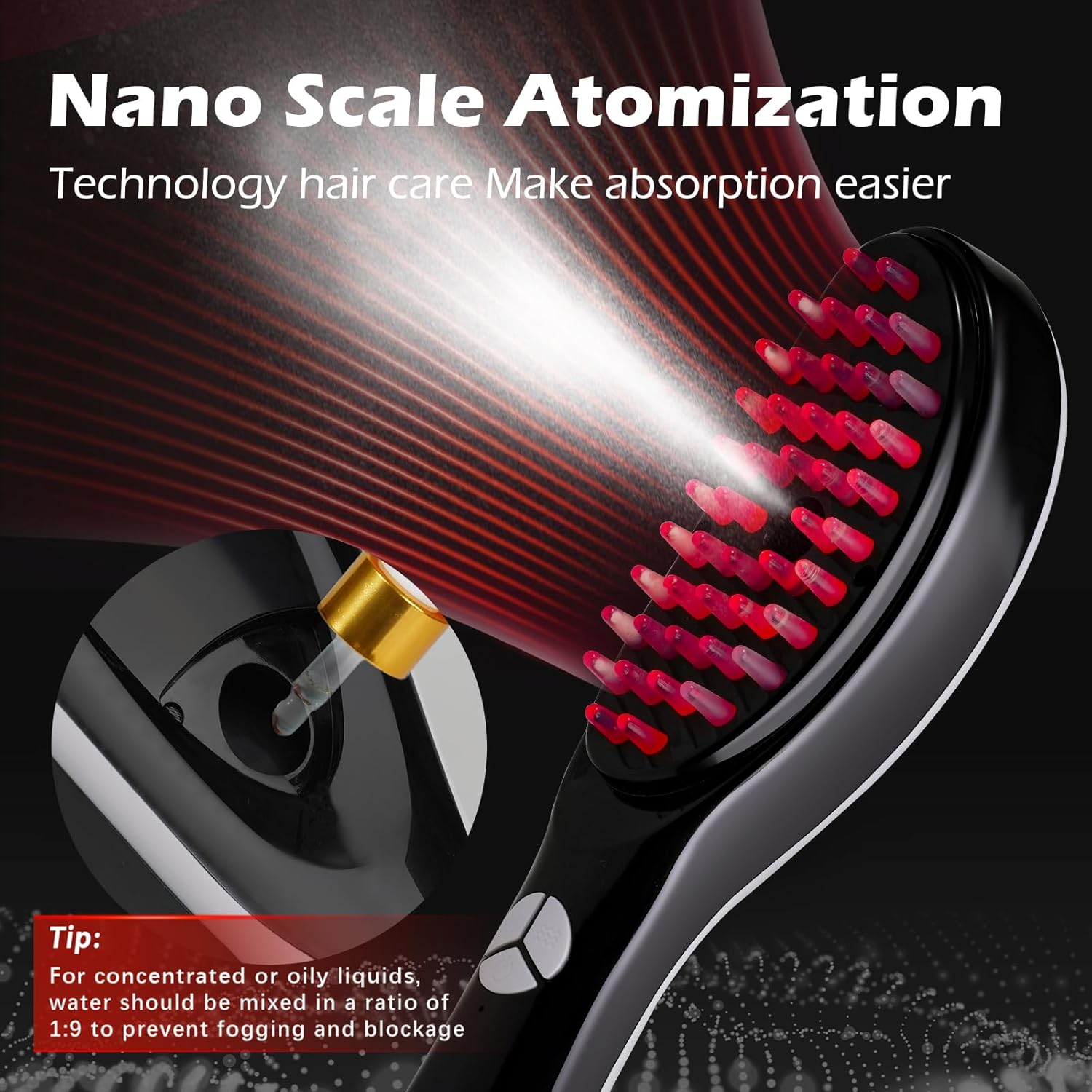 Phototherapy Massage Comb Multi Functional Three in One Phototherapy Hair Brush,Used for Head Care to Prevent Hair Loss image number 4