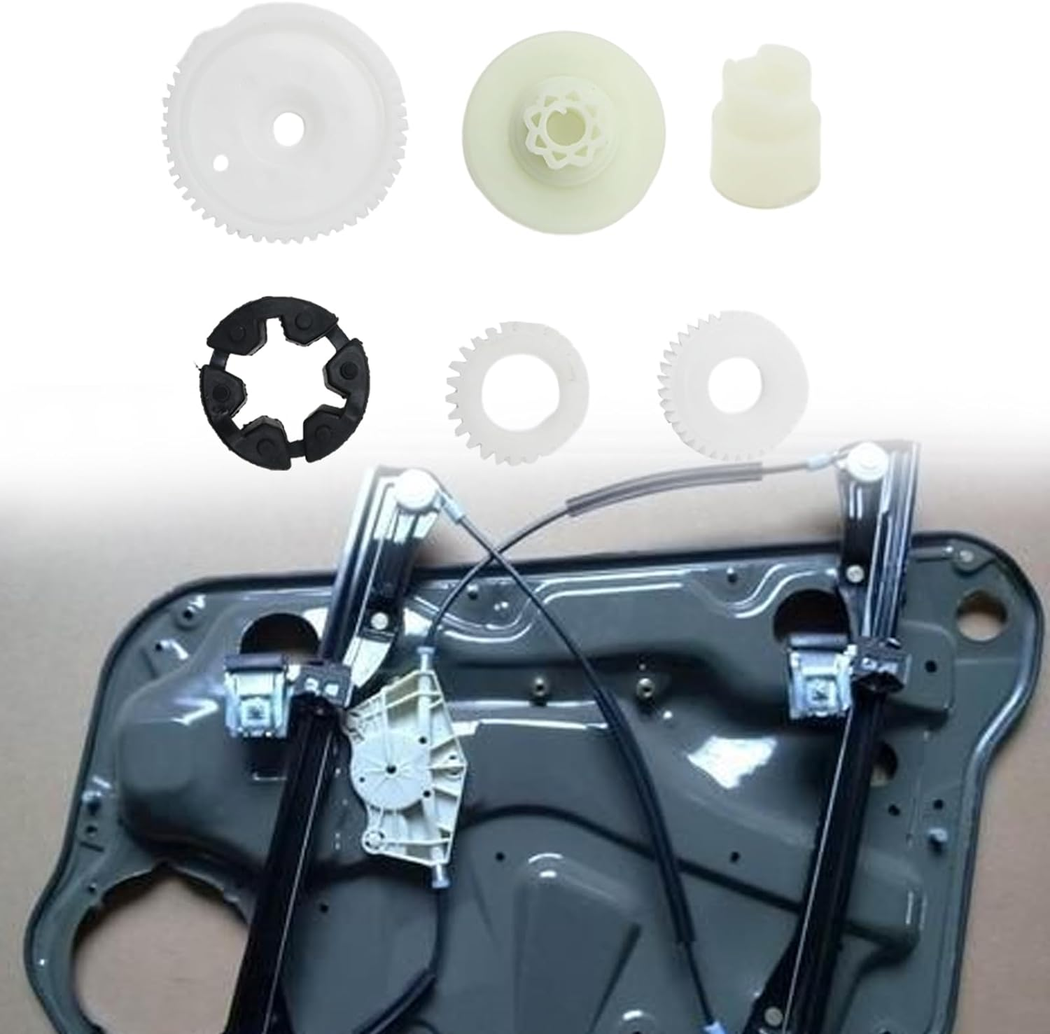 6Pcs Front Rear Window Motor Gear Regulator Repair Kit, Replacement for Mazda 3 6 5 CX-7 CX-9 RX-8, Replace #G22C5858XF GJ6A5858XA GJ6A5858XB GJ6A5858XE GJ6A5858XF G22C5958X image number 4
