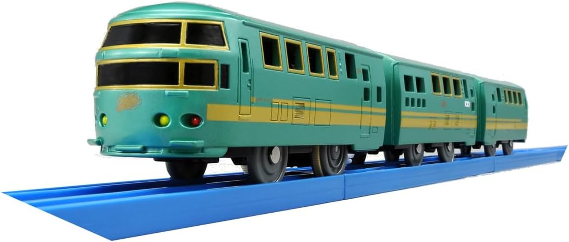 NEW JAPAN TOMY S-21 JR KYUSHU FOREST of YUFUIN MOTORISED BATTRY TRAIN (2 SPEED) image number 1