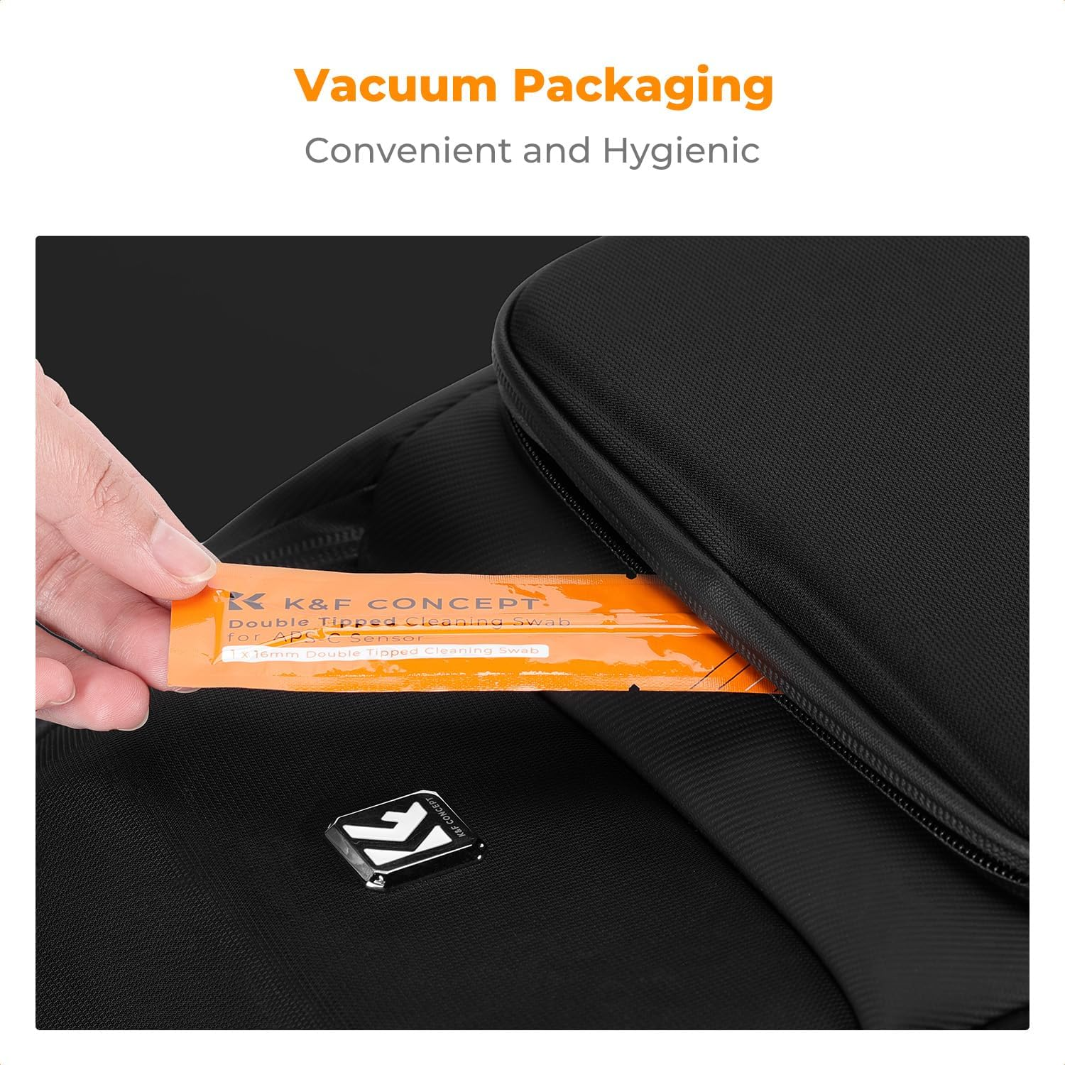 K&F Concept 16Mm APS-C Frame Sensor Cleaning Swab X 6 + 20Ml Sensor Cleaner, DSLR SLR Digital Camera CMOS and CCD Sensor Cleaning Swab Kits for Nikon Sony Canon Camera Clean image number 6