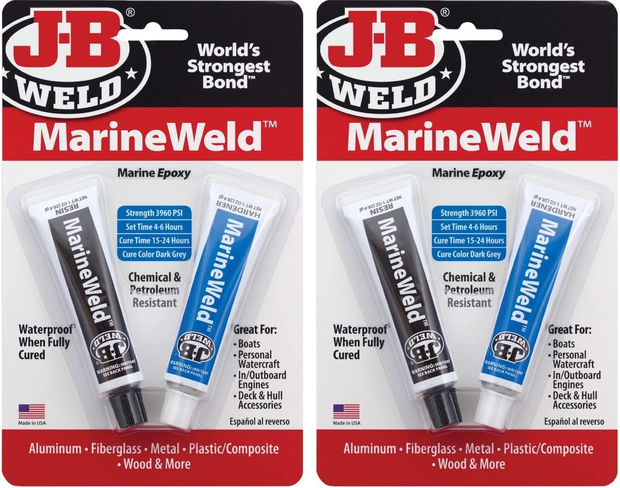 JB Weld Marine Weld Epoxy, 2 Oz (Pack of 2)