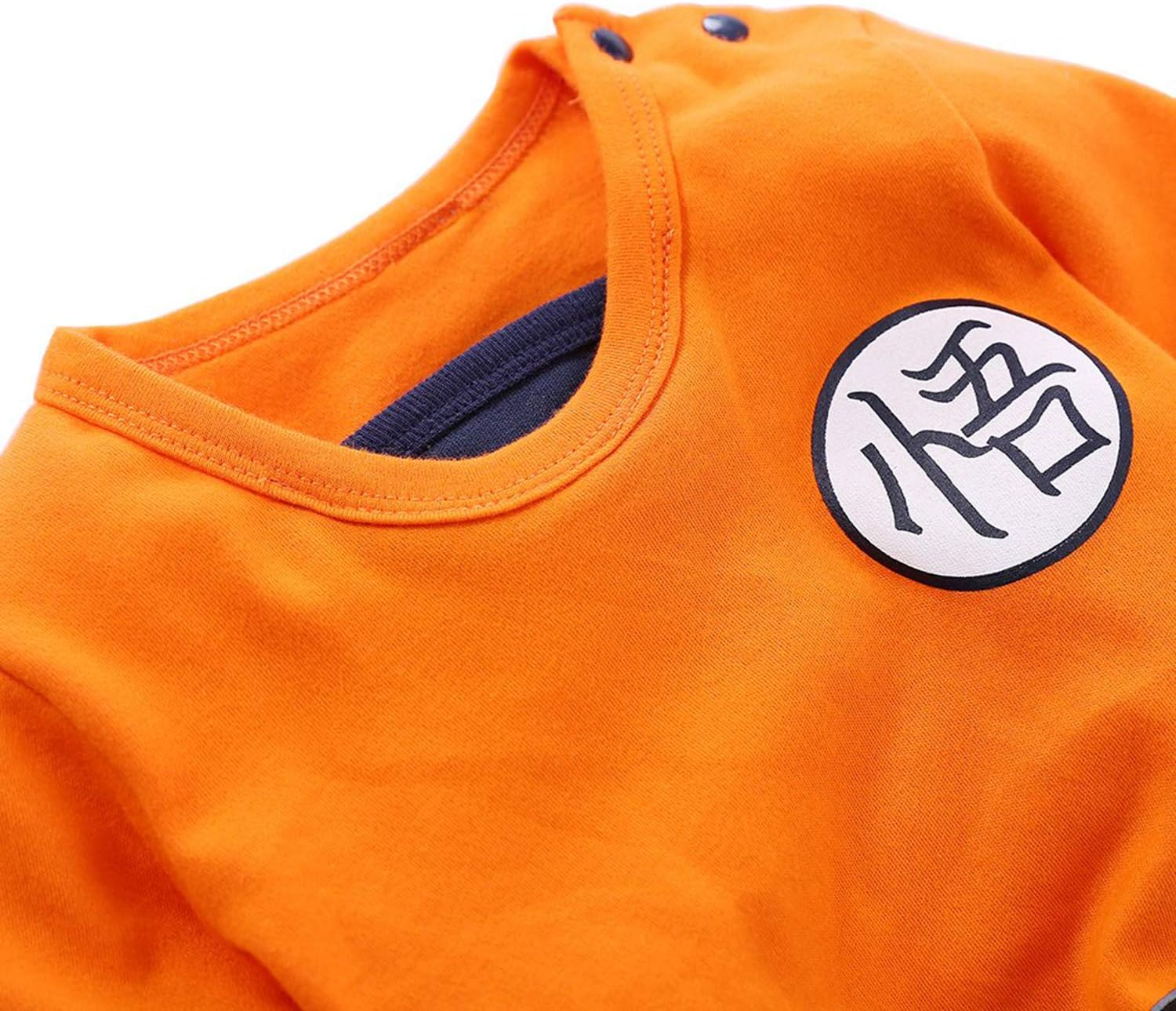 Daimenmeng Baby Romper Jumpsuits Cosplay Newborn Cotton Bodysuit One Piece Clothes for Boy Orange 9-12 Months/80, Orange image number 3