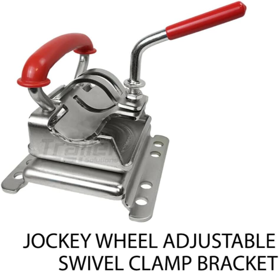 Extra Heavy Duty Swivel Bracket Removable Bolt on Jockey Wheel Stand Trailer image number 5
