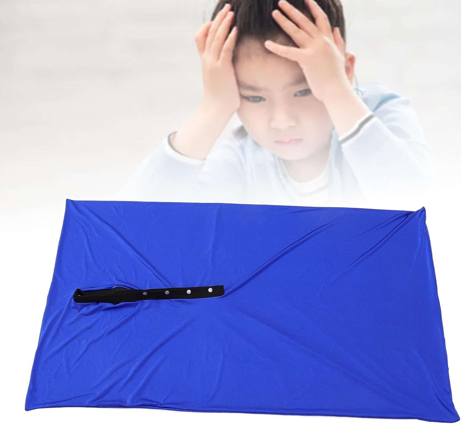 Sensory Sock Body Sock,Premium Material Dynamic Movement Sensory,Simple and Fashionable Body Sock Sensory Kids, for Children Blue M Size image number 3