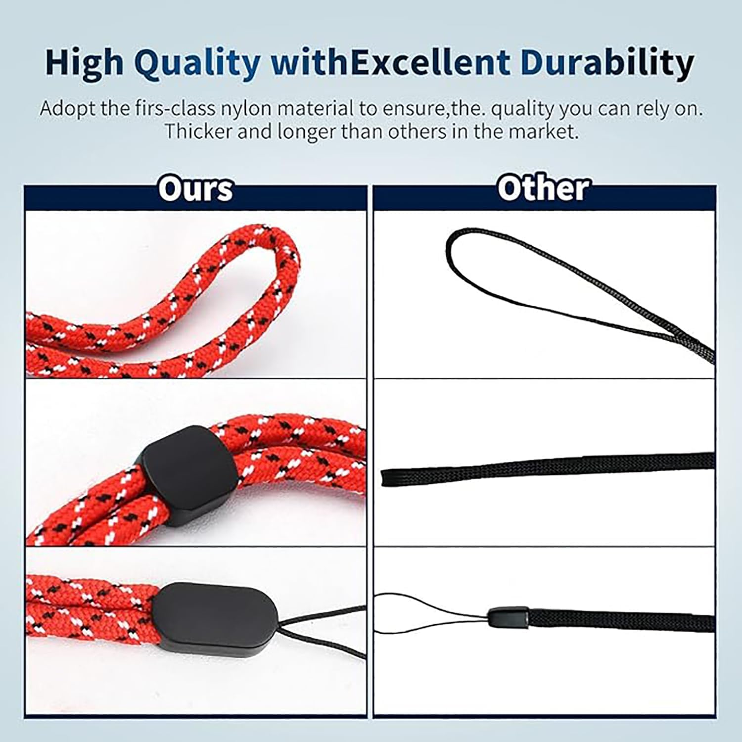 Nylon Hand Wrist Straps, 12 Pack Adjustable Colorful Hand Wrist Strap Lanyard for Wallet, Gopro, Phone, Keys, Keychain, USB Flash Drive, ID Name Tag Badge, Camera (6 Mixed Colors) image number 4