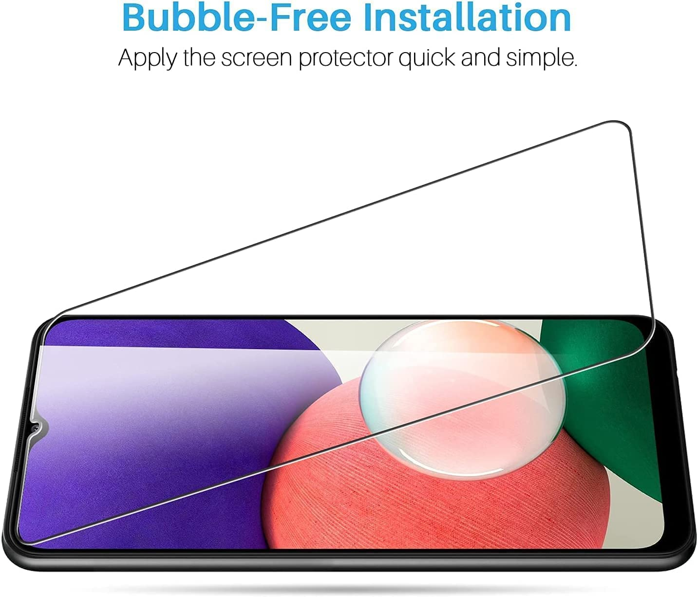 [3-Pack] T Tersely 9H Tempered Glass Screen Protector for Samsung Galaxy A14 4G/5G, Case Friendly, Ultra-Clear, Shatterproof Anti-Scratch Film Screen Protector image number 2