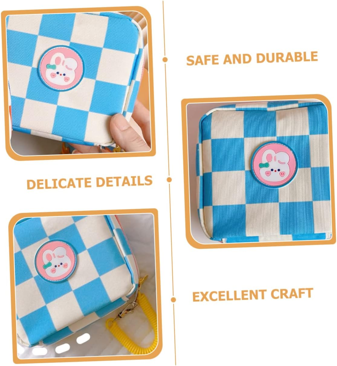 BCOATH 2Pcs Menstrual Pad Bag Practical Period Bag Sanitary Napkin Pouch Tampon Pouch for Women image number 3