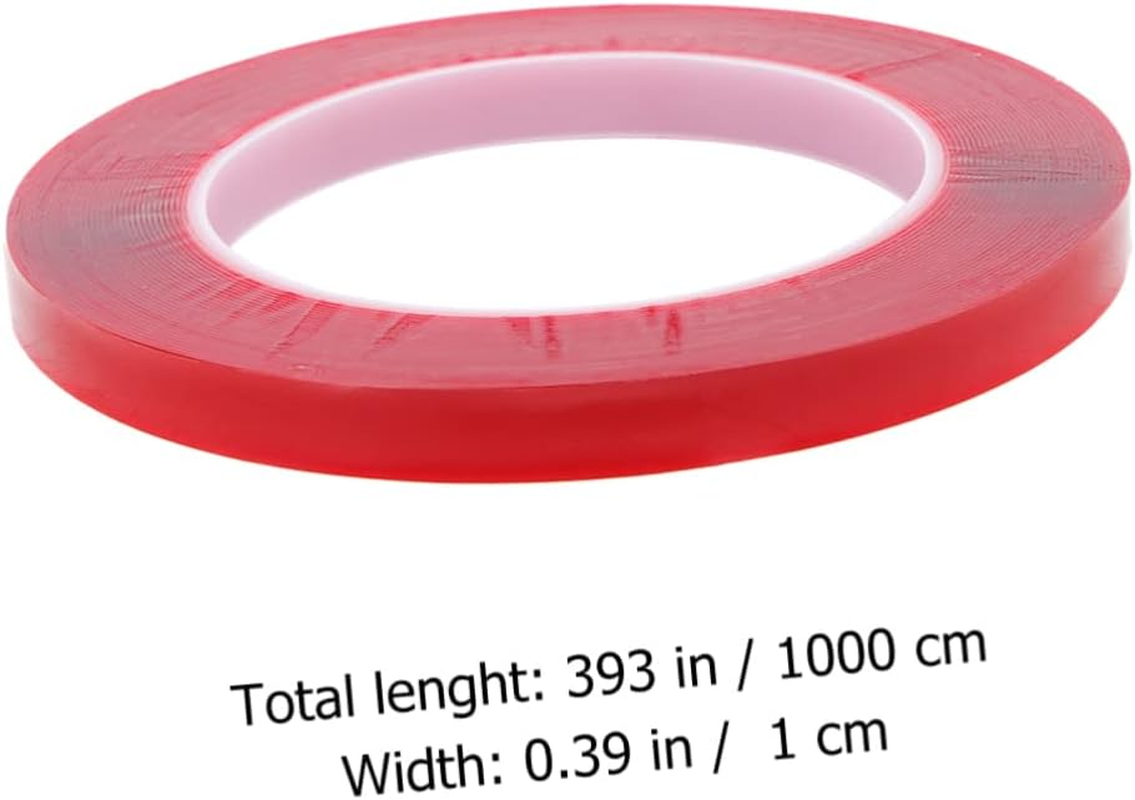 2 Rolls Double-Sided Clear Mounting Tape - Strong Adhesion for Frames, Decorations, Craft Projects - Easy to Use, Transparent, Heavy Duty - 10Mm X 10M image number 1