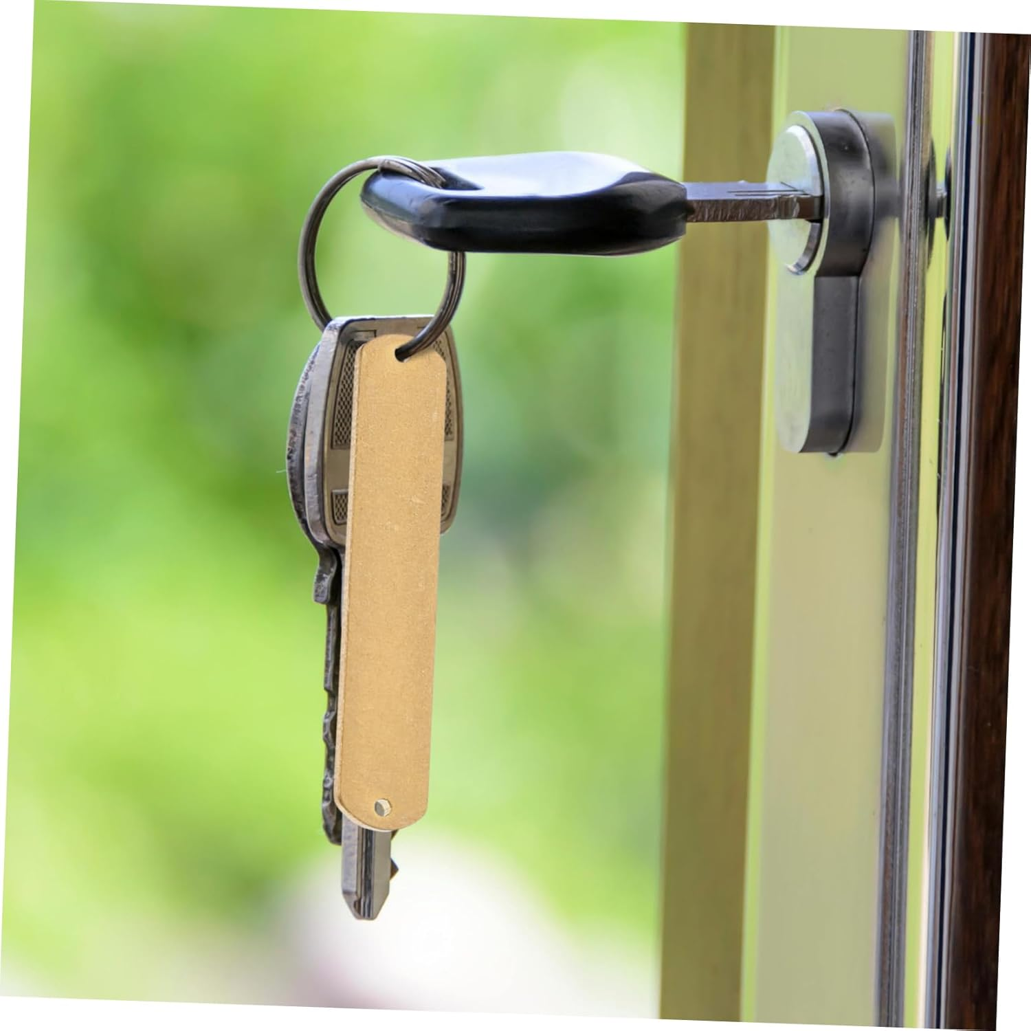 LAPYAPPE 10Pcs Key Tags Blank Luggage Labels for DIY Tear Resistant Keychain Identification Tags Convenient Portable for Travel and Decoration image number 1