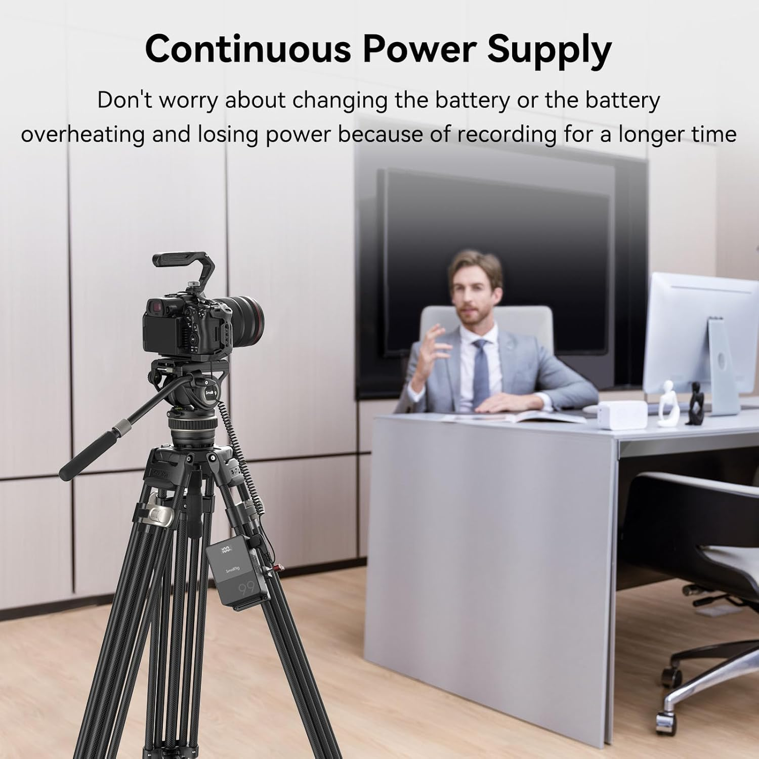 SMALLRIG D-TAP to LP-E6NH Dummy Battery, LP-E6NH Spiral Power Cable for Canon R5, R6, R7, R, R5C, 5D II/III/IV, 6D, 6D II, 7D, 7D II, 60D, 70D, 80D, 90D, XC10, XC15, 5DS, 5DSR Cameras - 4252 image number 6