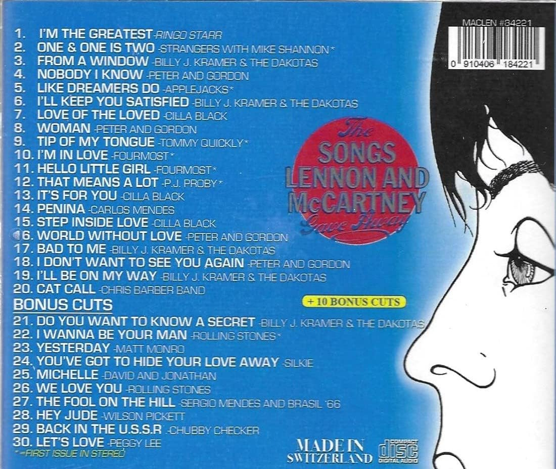 Songs Lennon & Mccartney Gave Away (Various Artists)