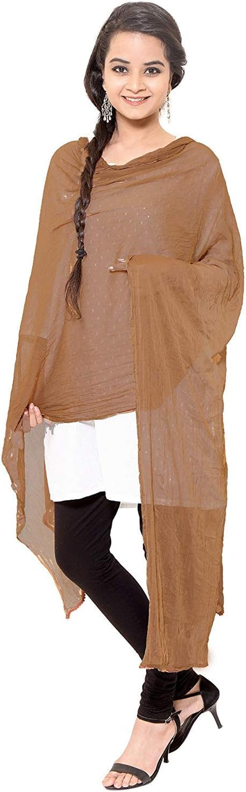 Cotton Solid Colors Women Dupatta Scarves Shawl