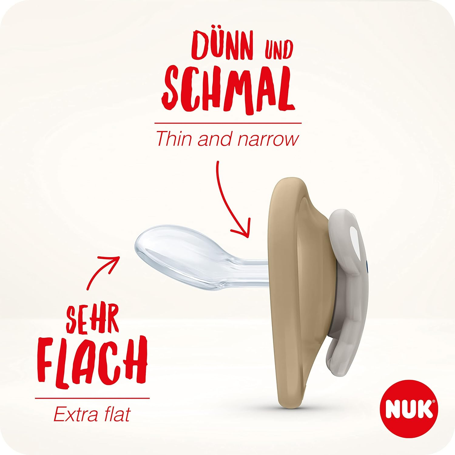 NUK Space Day & Night Baby Dummy | 18-36 Months | Glow-In-The-Dark Soothers with Extra Ventilation for Sensitive Skin | Bpa-Free Silicone | Zebra & Lion | 4 Count