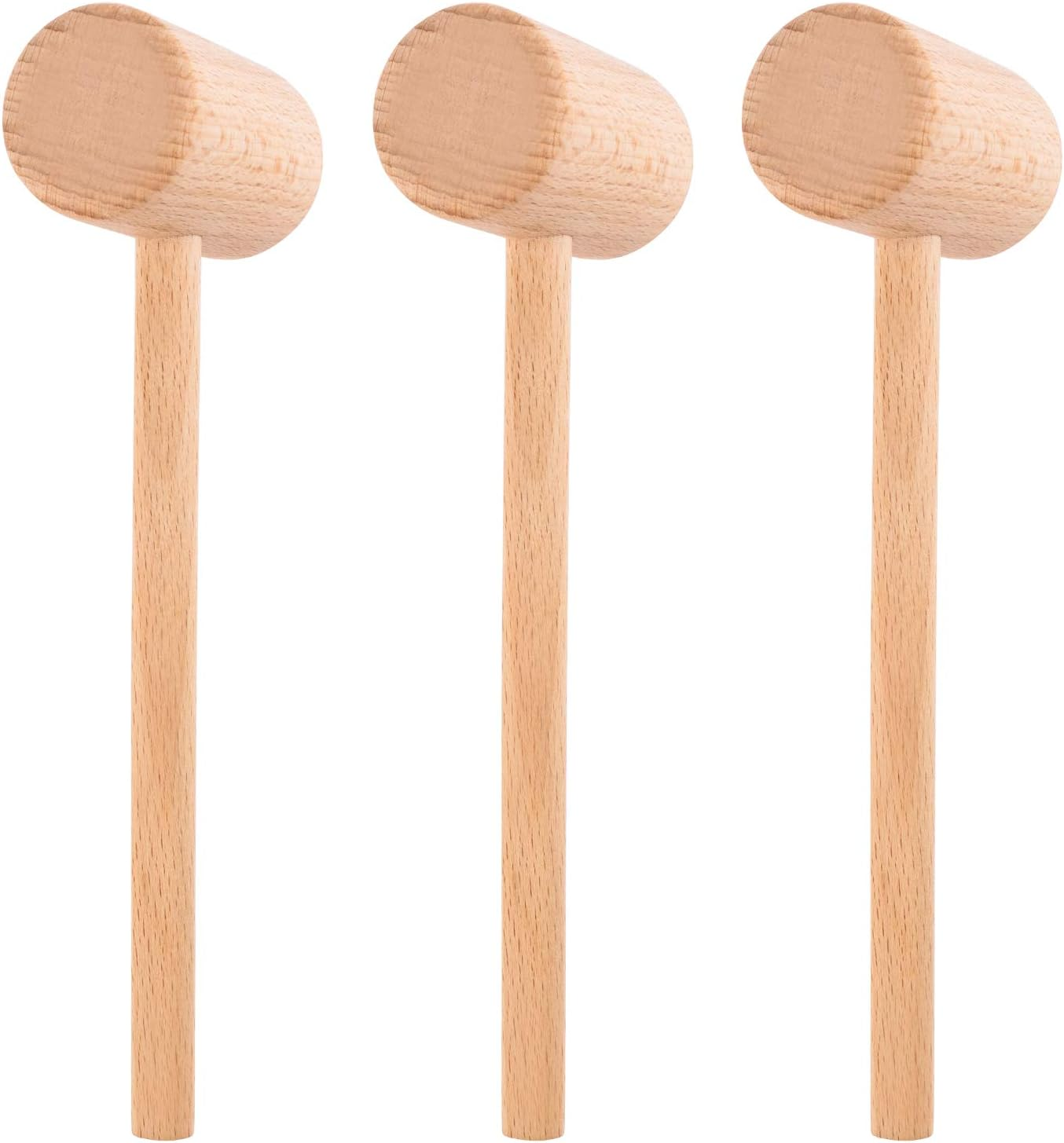 Wooden Crab Mallet for Chocolate, Mini Wooden Hammer Multi-Purpose for Kids Toys Crab Lobster Mallets, 3Pcs image number 6