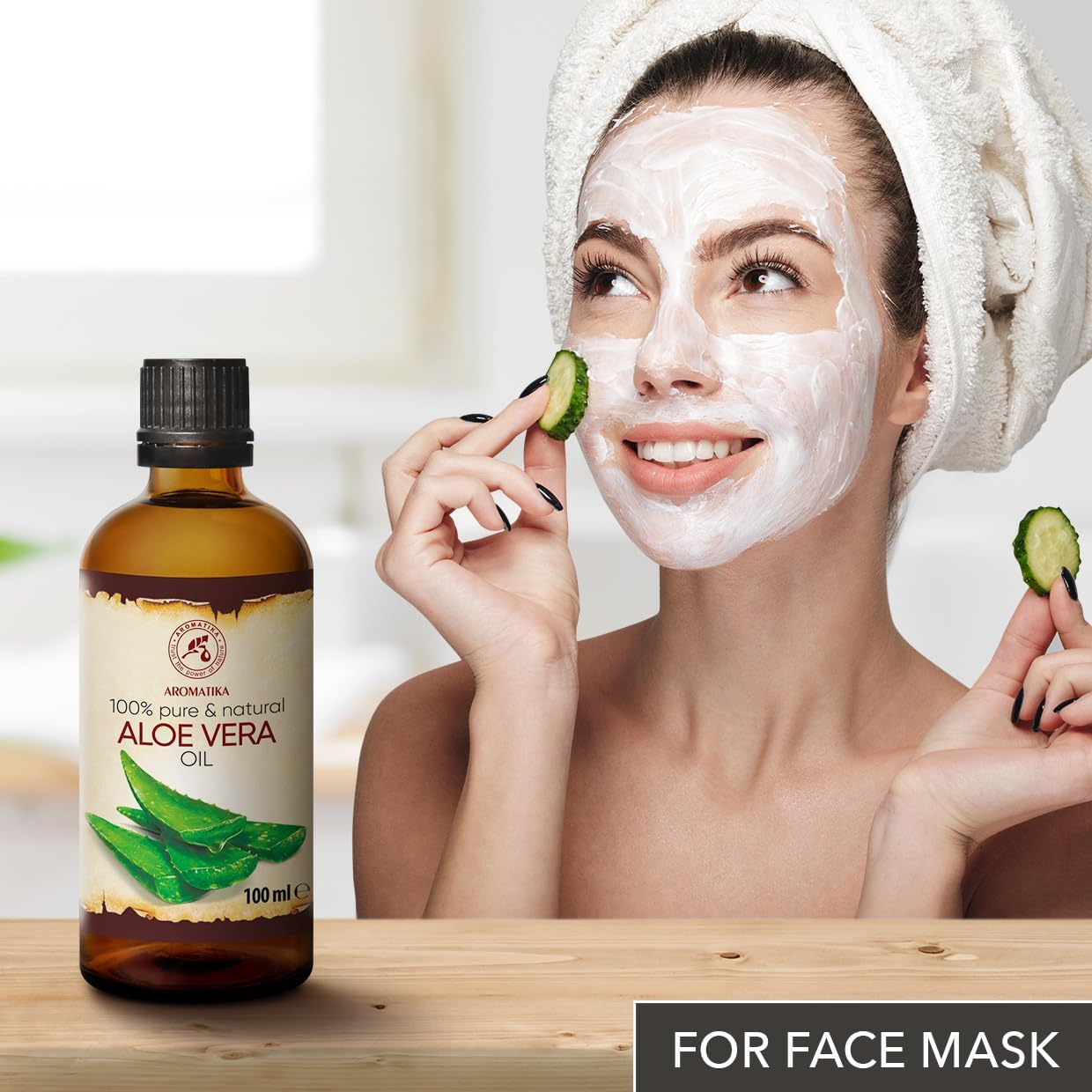 Aloe Vera Carrier Oil 100Ml - 100% Pure & Natural - Aloe Barbadensis - Ideal for Skin - Nails - Lips - Hair Growth - Scalp - Beard - Face Glowing & Body Care - Aloe Vera Oils - for Women Men Baby image number 5