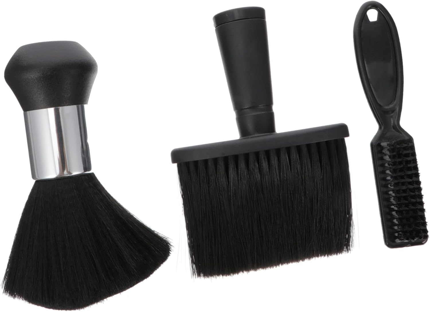 KALLORY 3Pcs Hairdressing Broken Hair Brush Neck Duster for Barbers Hair Cleaning Brush Set Practical and Portable Suitable for Salon and Home image number 5