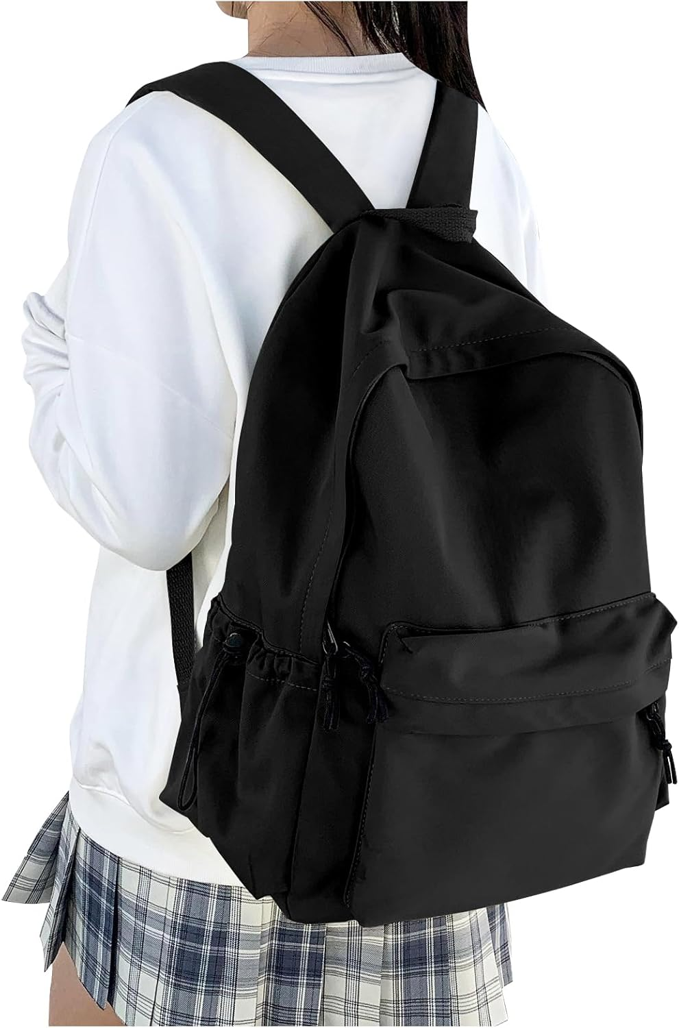 Lendolk School Backpack Womens College Rucksack Lightweight School Bag Water Resistant Casual Daypack College Secondary School Bags for Teenage Girls Boys Bookbag