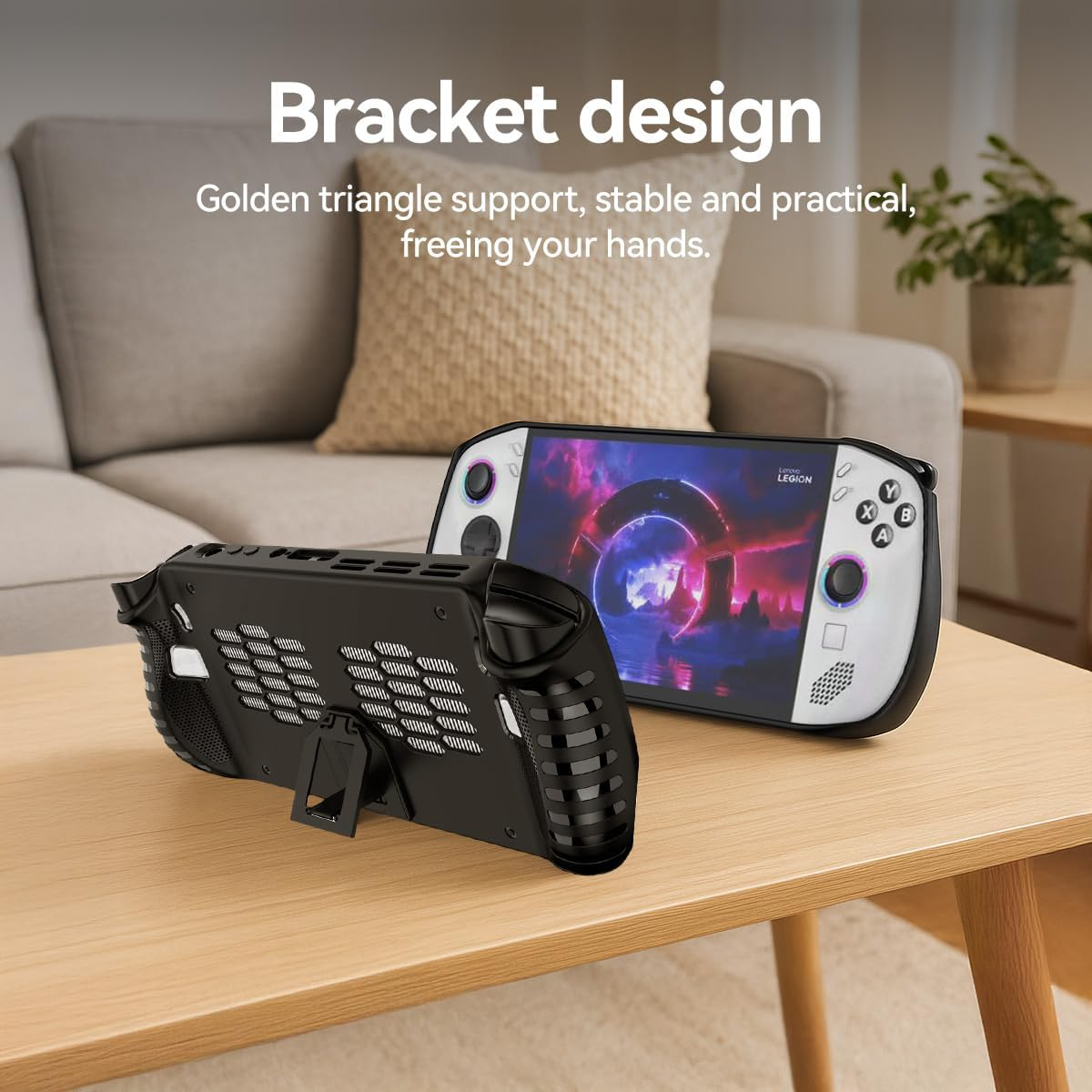 T Tersely Case for Lenovo Legion Go S (2025) - Soft TPU Shockproof Cover with Rugged Design, Anti-Slip & Anti-Fingerprint - Protective Shell for 8" Handheld Gaming Console (White)