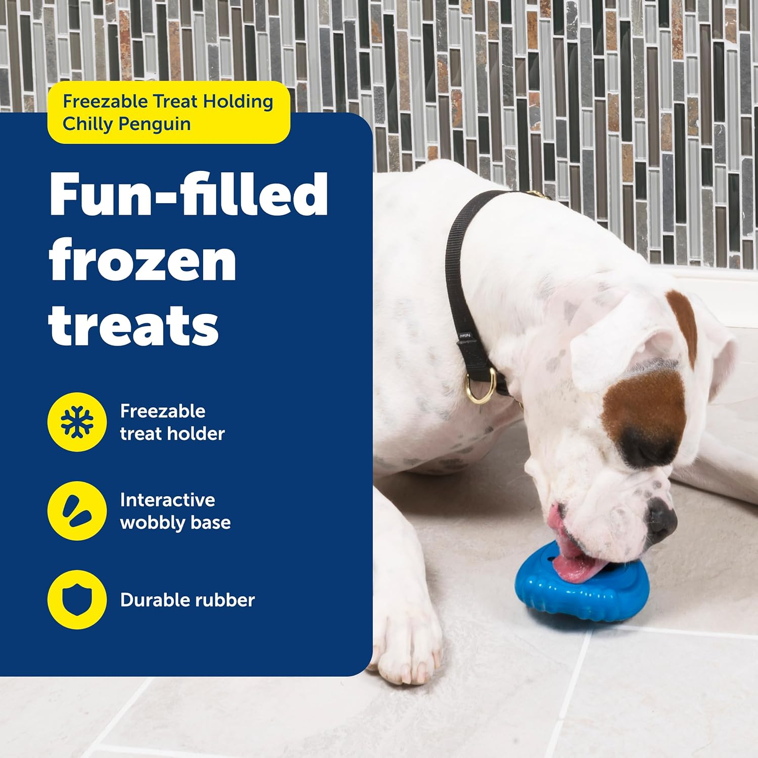 Petsafe Bb-Penguin-Ml Chilly Penguin Treat Holding Dog Toy, Medium/Large, for Large Breeds image number 5