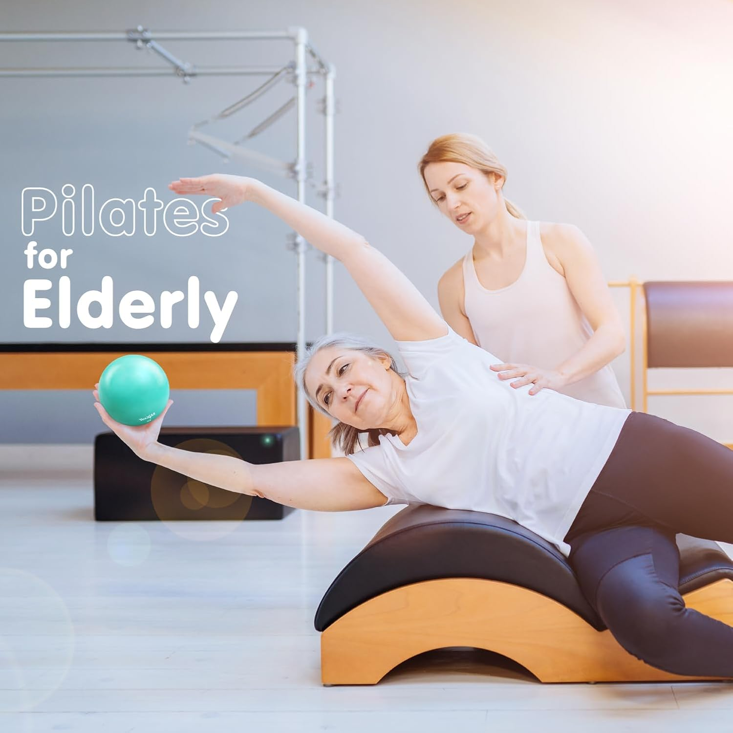 Yes4All Toning Ball, Soft Weighted Medicine Balls for Exercise and Pilates, Yoga, and Fitness, Perfect for Balance, Flexibility, Available 1Kgs to 5Kgs with Multi Colors Available image number 2