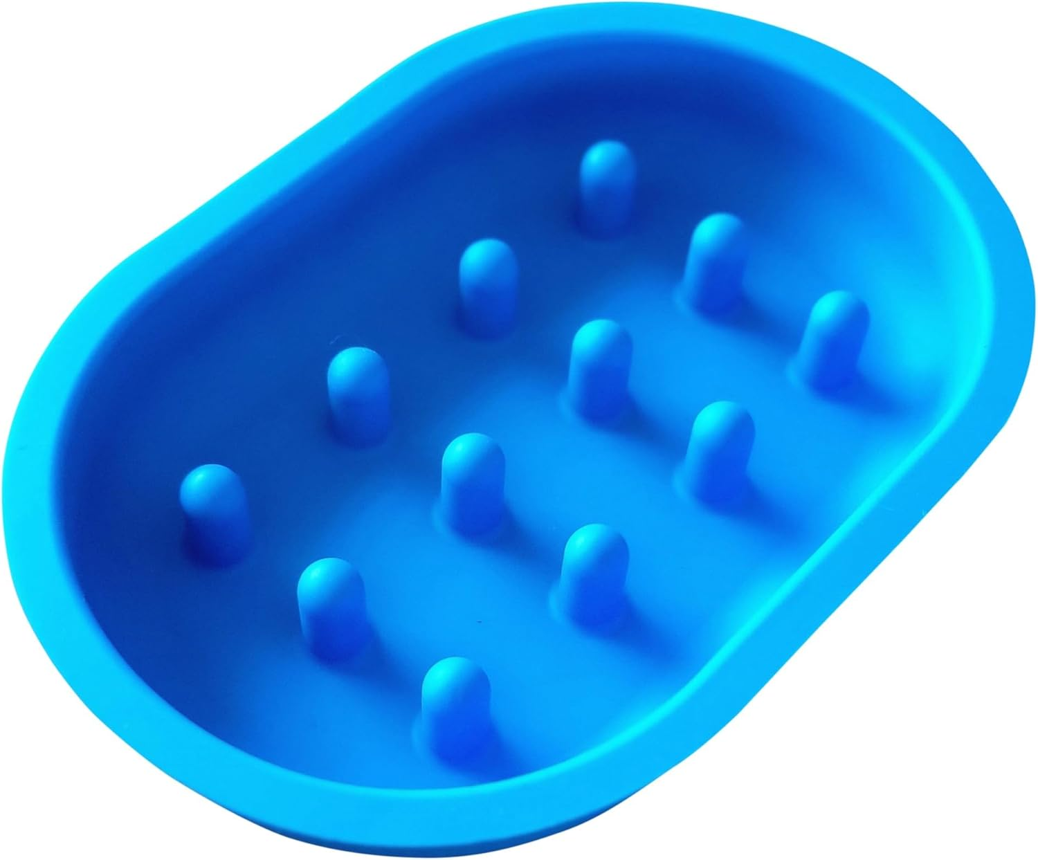 Slow Feeder Bowl Compatible with Sureflap Surefeed Feeders - BPA Free & Dishwasher Safe Silicone Slow Feeder Bowl for Small & Med Breed, Non-Slip Puzzle Cat Food Bowl, Perfect for Fast Eaters (Blue) image number 2
