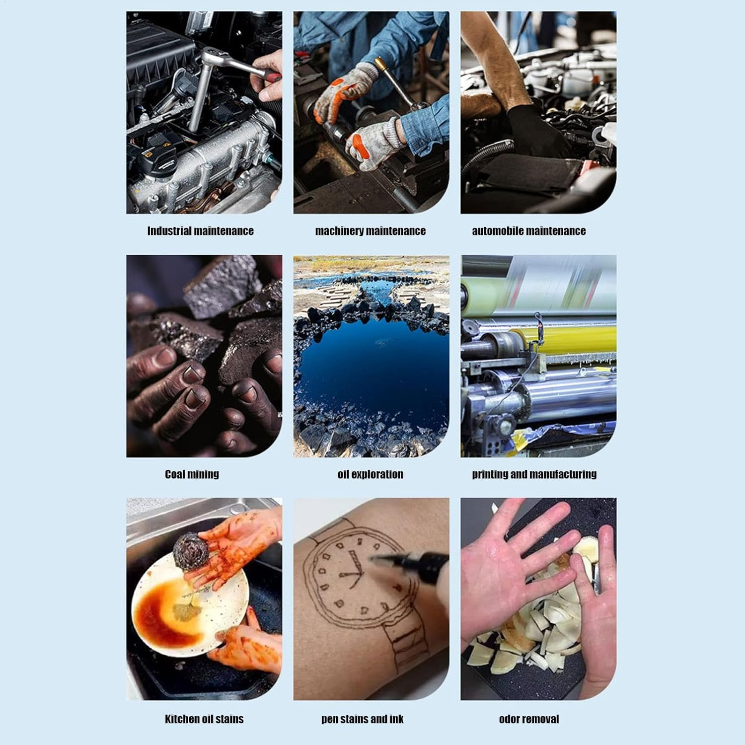 Rrlihjgu Mechanic Hand Cleaner - Degreaser Mechanic Soap Hand Cleaner - Moisturizing Cream Degreasing Scrubber, Cleaning Supplies for Auto Mechanics & Industrial Work image number 5