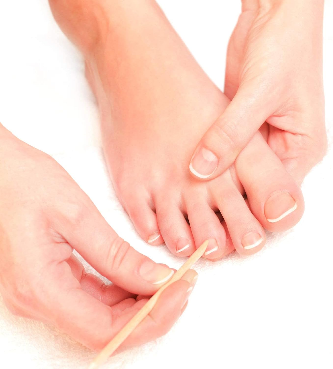 AMOSTBY Nail Art Orange Wood Sticks, 50PCS Multi Functional Cuticle Pusher Remover Manicure Pedicure Tool,4.5 Inch image number 2