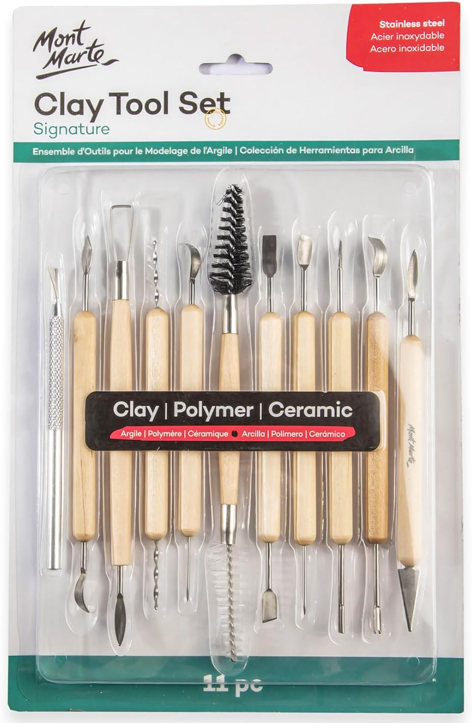 Mont Marte Clay Tool Set 11Pc image number 5