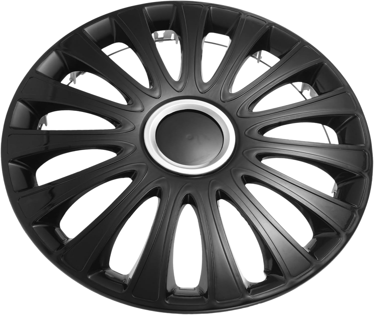 ASAKKURA Universal 14-Inch Automotive Hubcap Wheel Rim Cover, Sturdy Plastic Vehicle Hub Covers for Car Tires, Black Decorative Hub Caps Suitable for Most Cars and Suvs image number 6