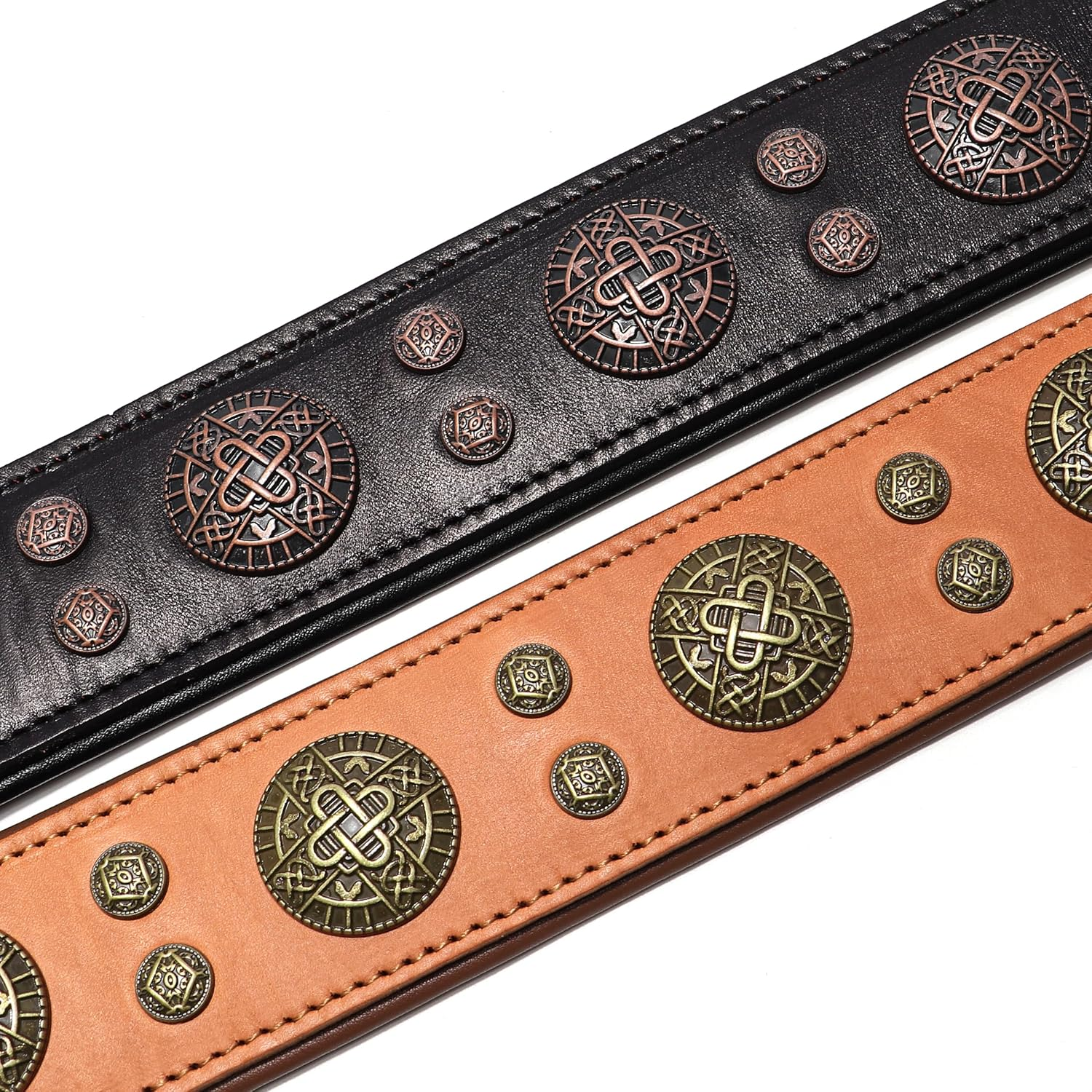 Didog Genuine Leather Dog Collar Wide Soft Durable 2" Wide Luxury Durable Dog Collar for Medium Large Dogs, Black, L image number 6