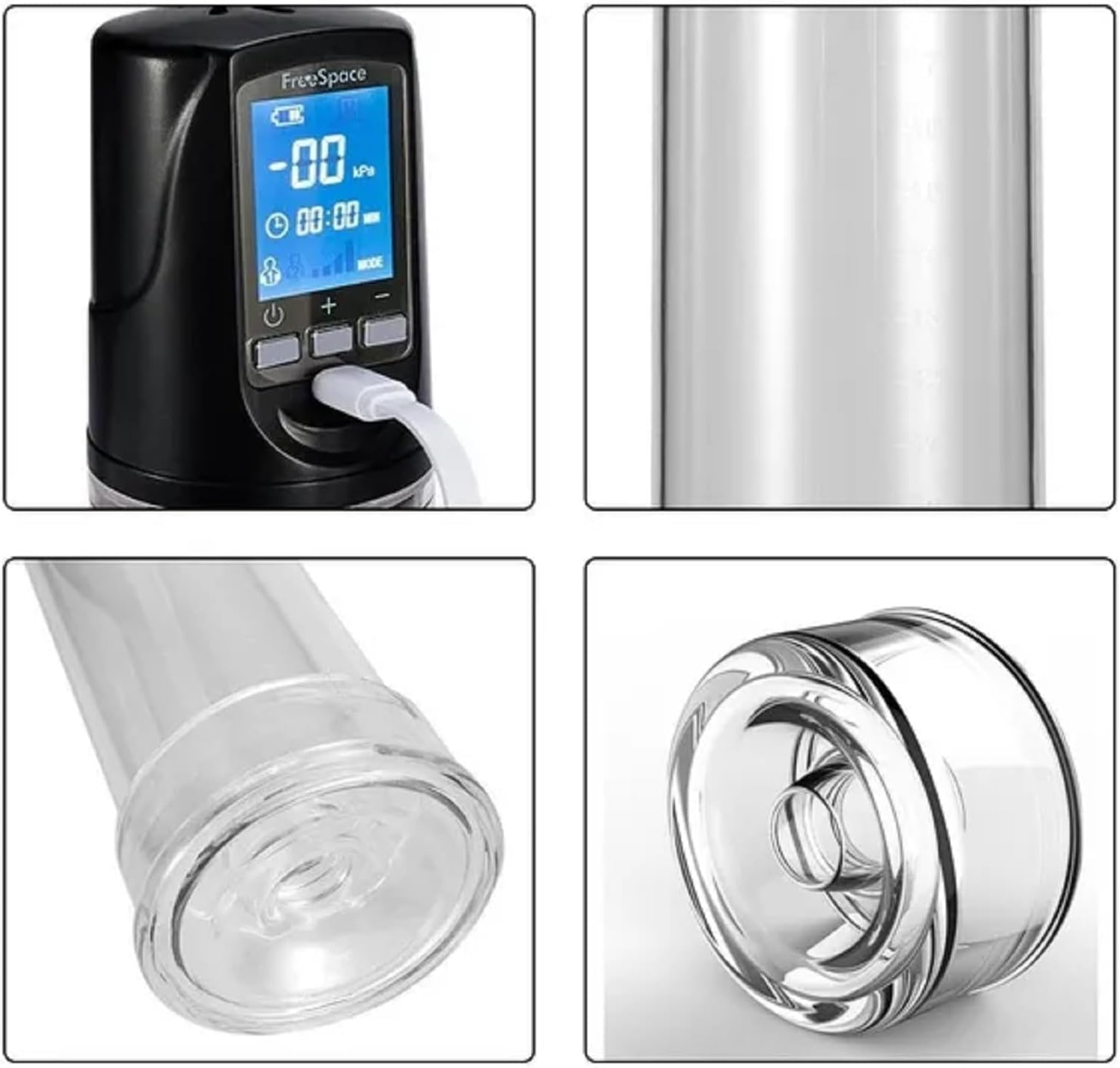 Electric Penis Pump - Automatic Vacuum Penis Enlarger Pump Penis Enlargement Vacuum Pump Rechargeable Enlarger Cock Extender Male Sex Toy, Cock Enlarger Erection Pump Adult Men Sex Toys image number 5