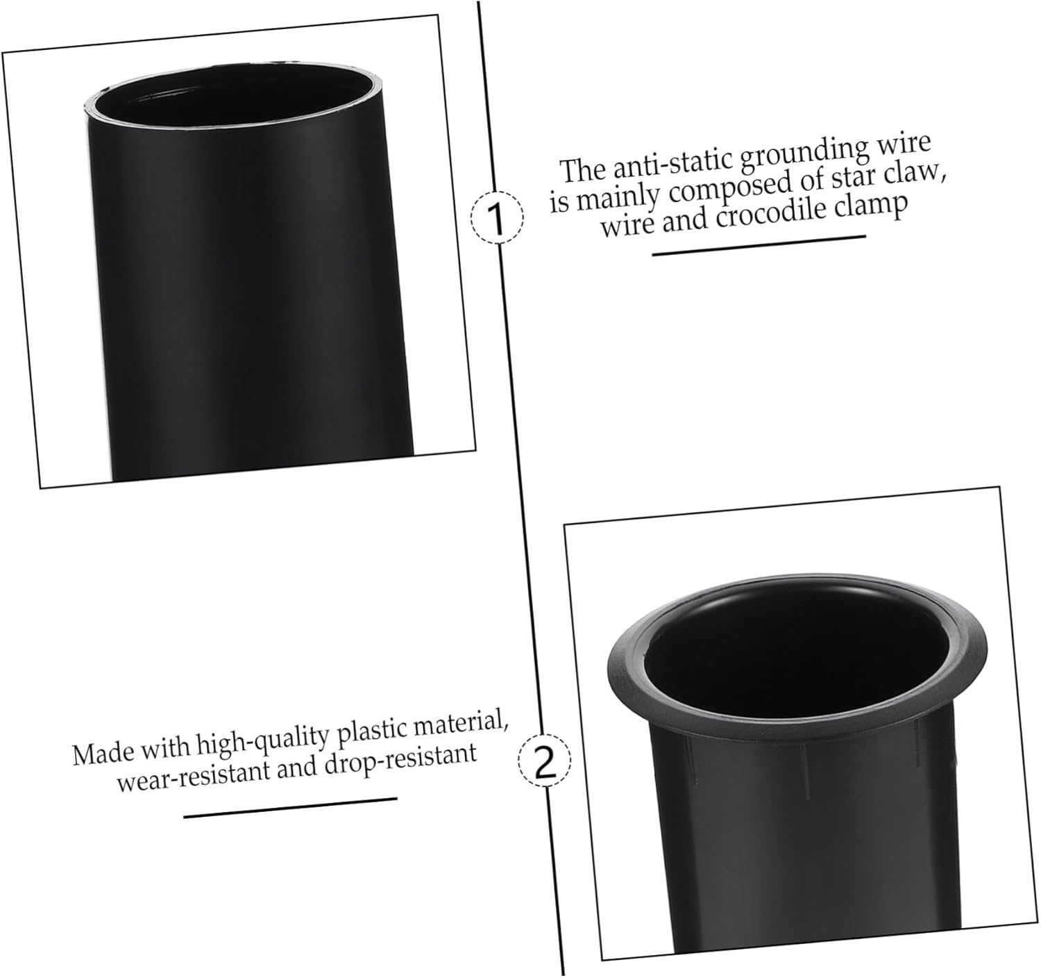 HONMEET 5 Pcs Plastic Woofer Box Port Tube Replacement Subwoofer Port Tube Speaker Air Outlet for Home Audio Systems image number 1