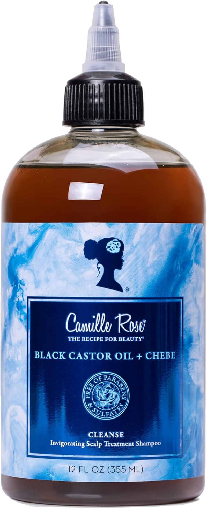 Camille Rose Black Castor Oil + Chebe Cleanse Invigorating Scalp Treatment Shampoo, 355 Ml image number 2