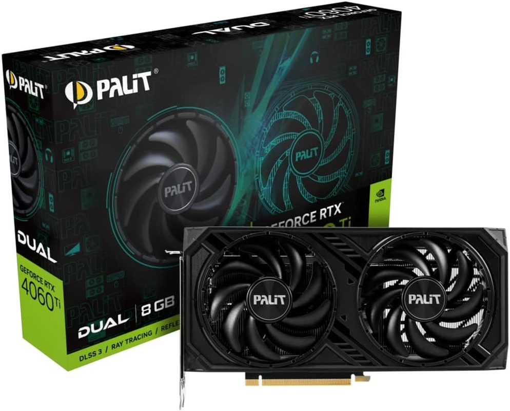 Palit Nvidia Geforce RTX 4060 Ti Dual 8GB Graphics Card image number 2
