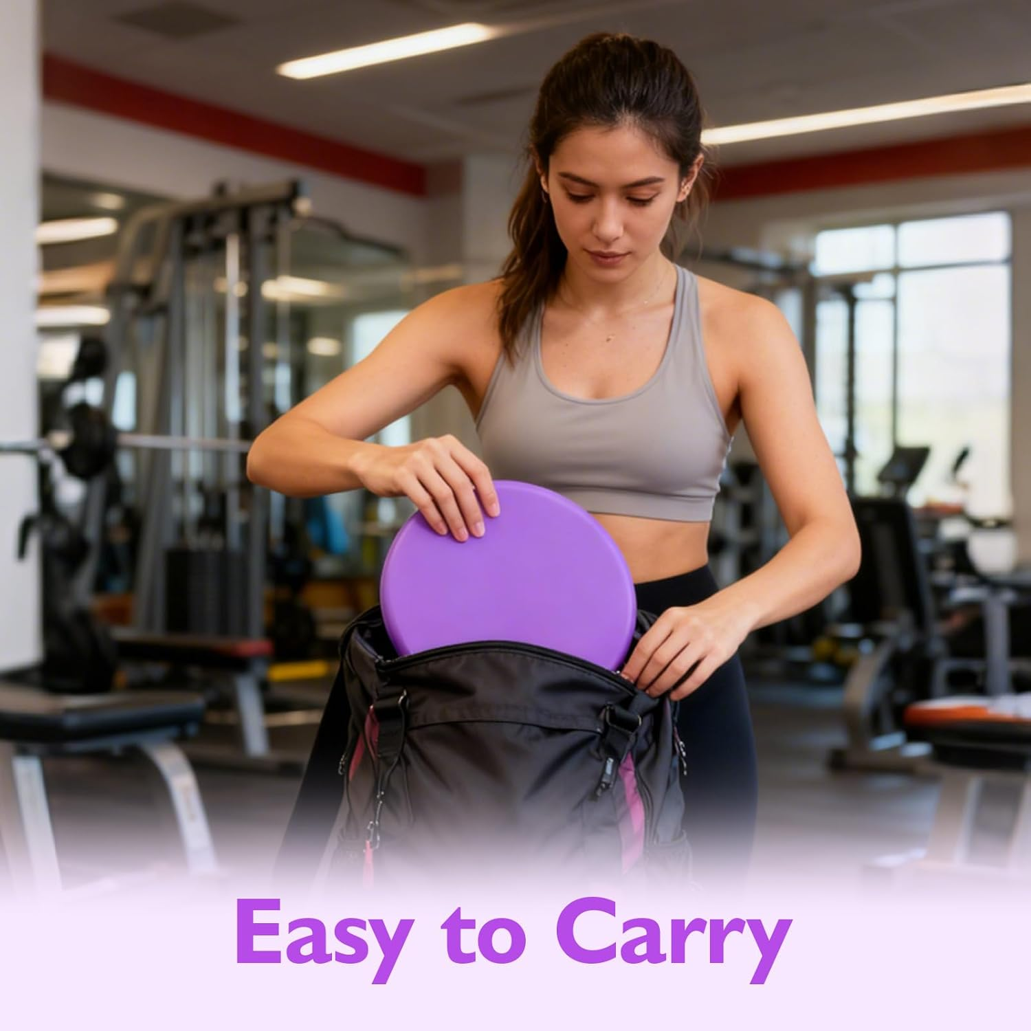 Havenease-2-Pack Pilates Ring Fitness Sliders, 7-Inch Dual-Surface Core Exercise Equipment for Home Gym Workouts, Low-Impact Portable Exercise Discs for Carpet and Hardwood Floors image number 4