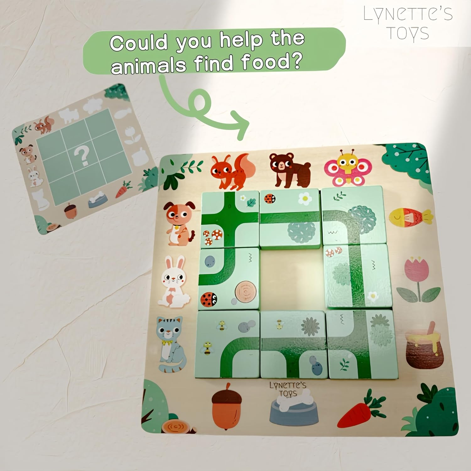 Lynette'S Toys Wooden Wayfinding Puzzle for Children Aged 3+, Montessori Toys, Develop Logical Thinking and Problem-Solving Skill, Educational Interactive Toy, Travel Toy, Gift Choice for Birthday image number 4