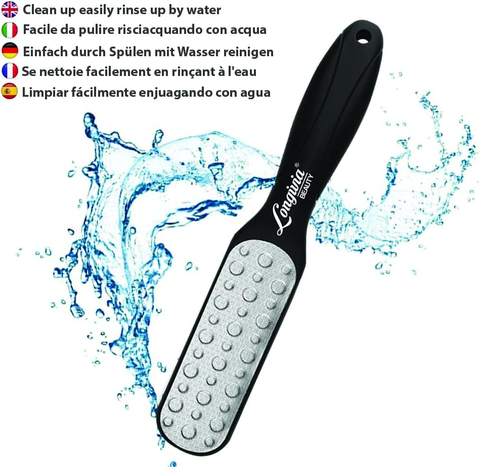 Longivia&reg; Callus Rasp Foot Double Surface Callus File Made of Stainless Steel Foot Rasp Foot File for Callus Remover and Wart Remover Laser Callus File Foot Rasp Foot Callus Remover image number 2