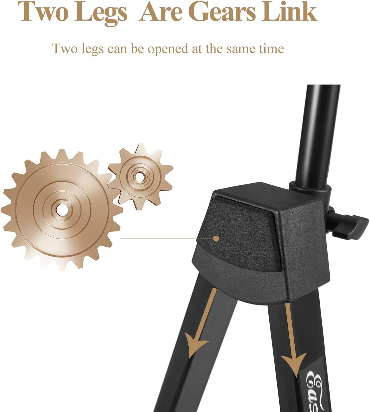 Eastar EST-006 Violin Stand Viola Stand with Bows Hook Holder Portable Adjustable