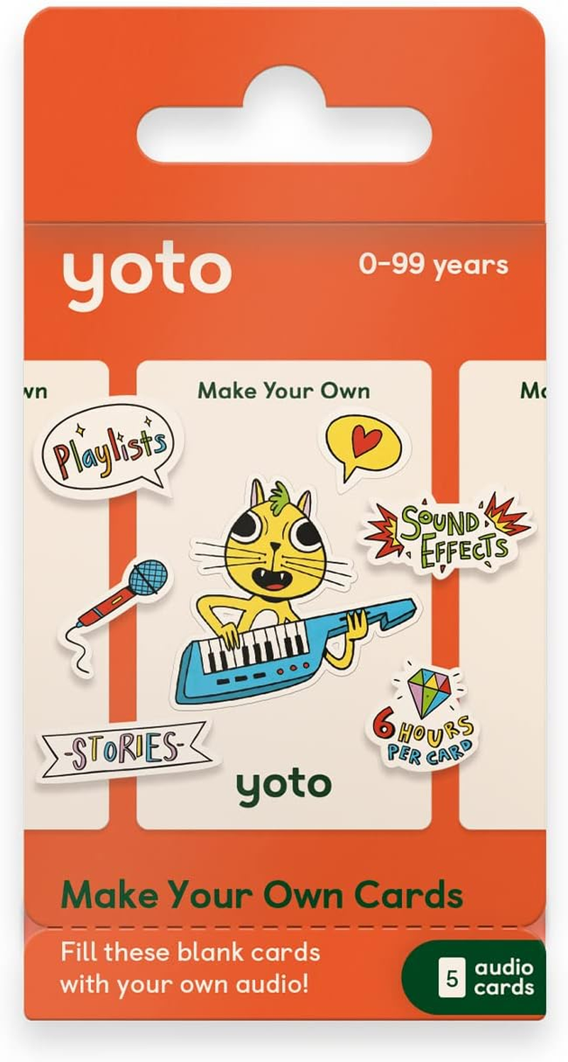 Yoto Make Your Own Cards &ndash; 5 Blank Audio Cards for Use with Yoto Player & Mini All-In-1 Audio Player, Record & Play Stories Music Radio Podcasts Birthday Messages & Fun Educational Learning Activities image number 3