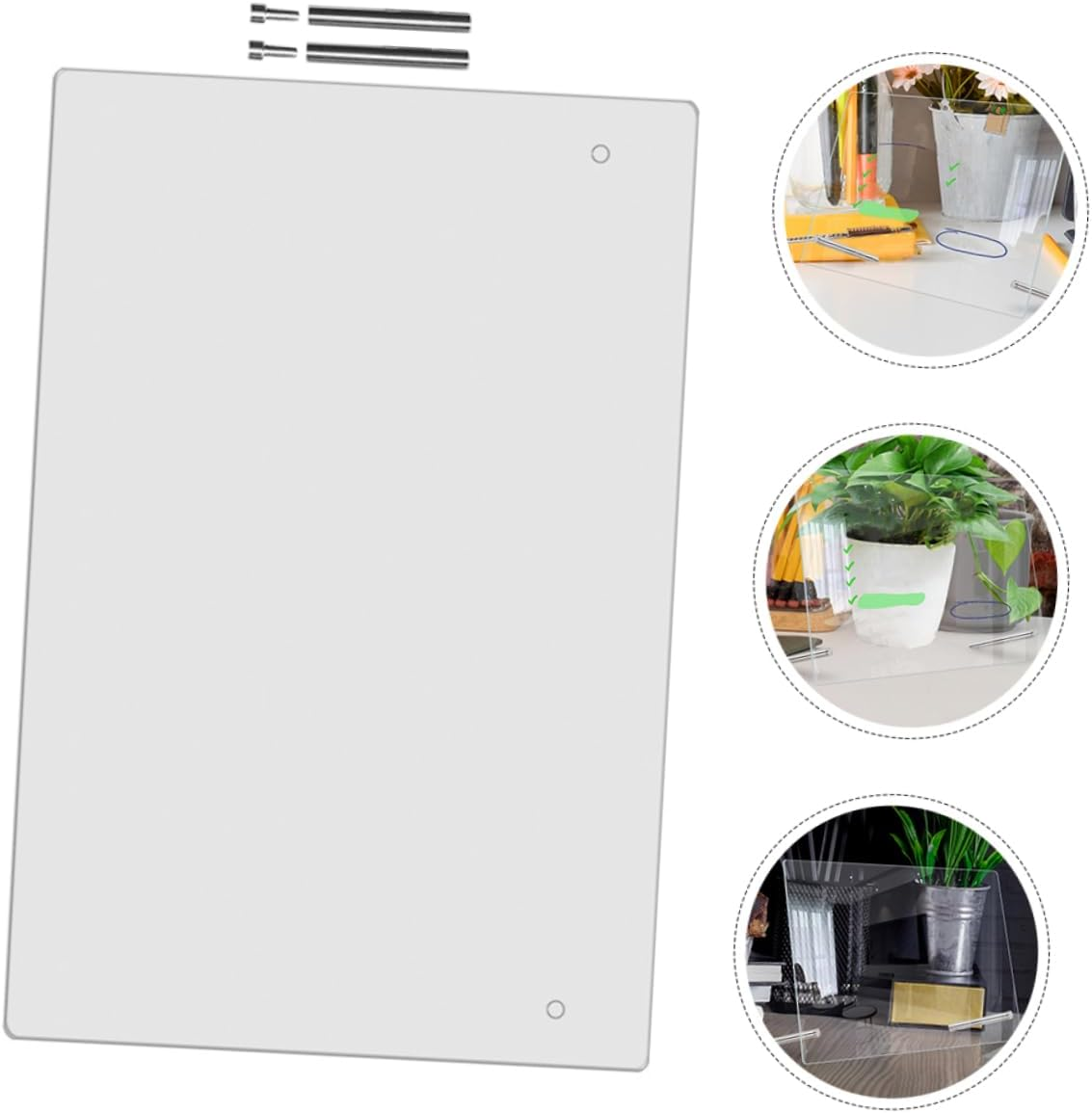 Tofficu Table Acrylic Memo Board Erasable Message Board Notepad Writing Office Supply image number 4