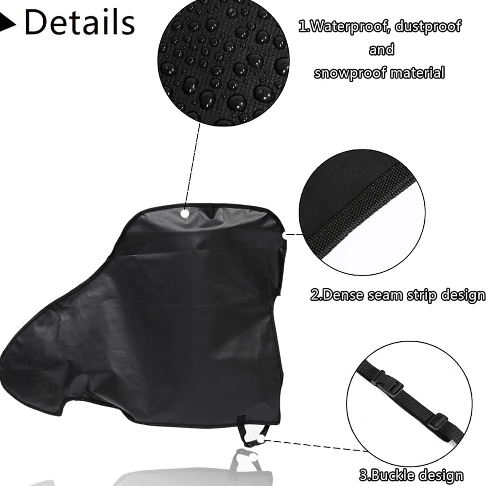 Staright Waterproof Caravan Hitch Cover PVC Trailer Tow Ball Coupling Lock Breathable Dust Rain Snow Dustproof Protector