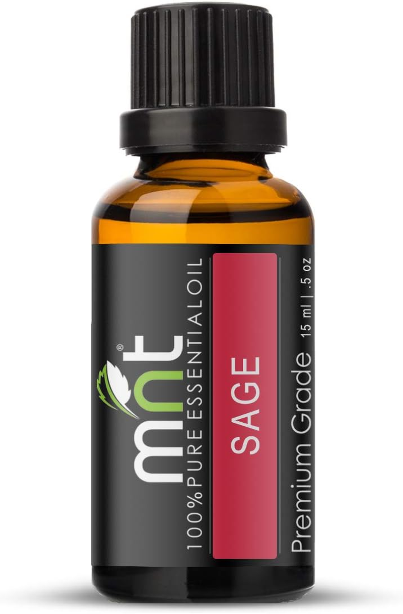 MNT Combo of Rosemary Oil and Sage Oil for Hair Growth, Skin Care (Each 15ML) - 100% Pure Natural Oil