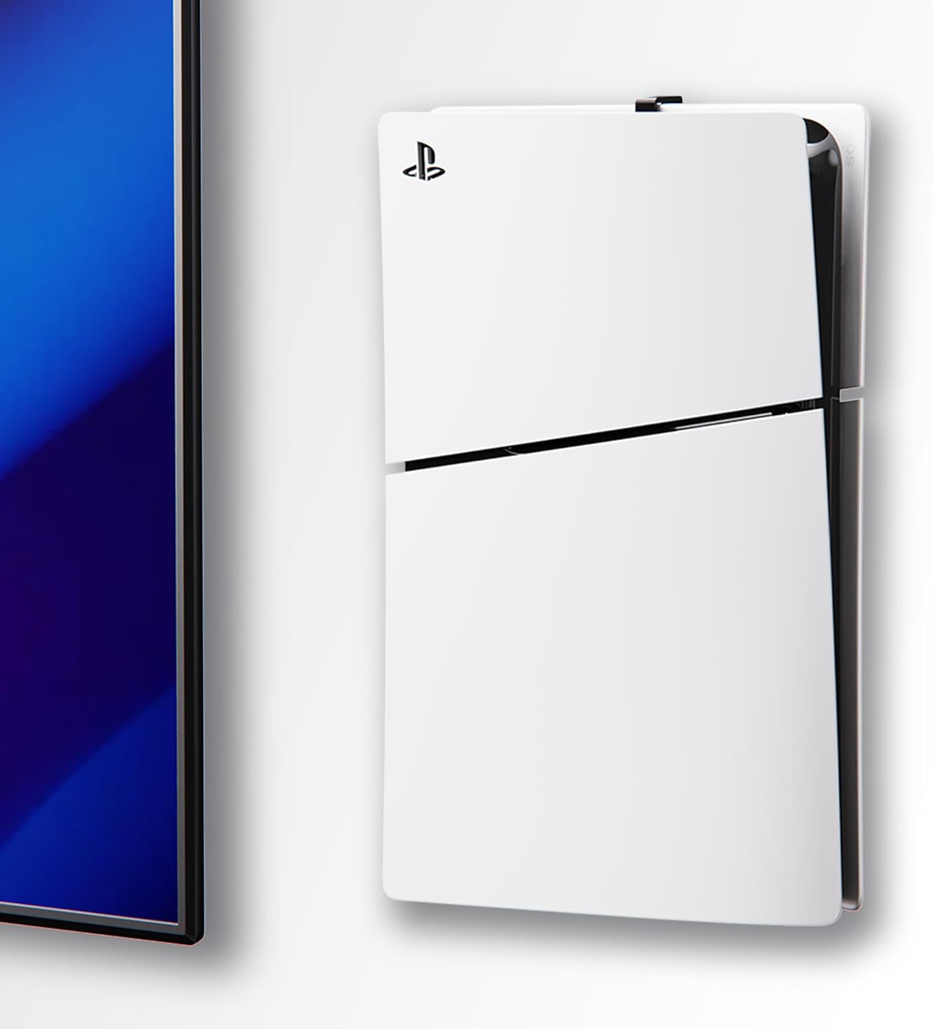 ALIENERGY PS5 Wall Mount for Playstation 5 Console - Sleek Hidden Design for Mounting near or behind TV, 2 Controller & Headset Holders Included (PS5 Slim) image number 1