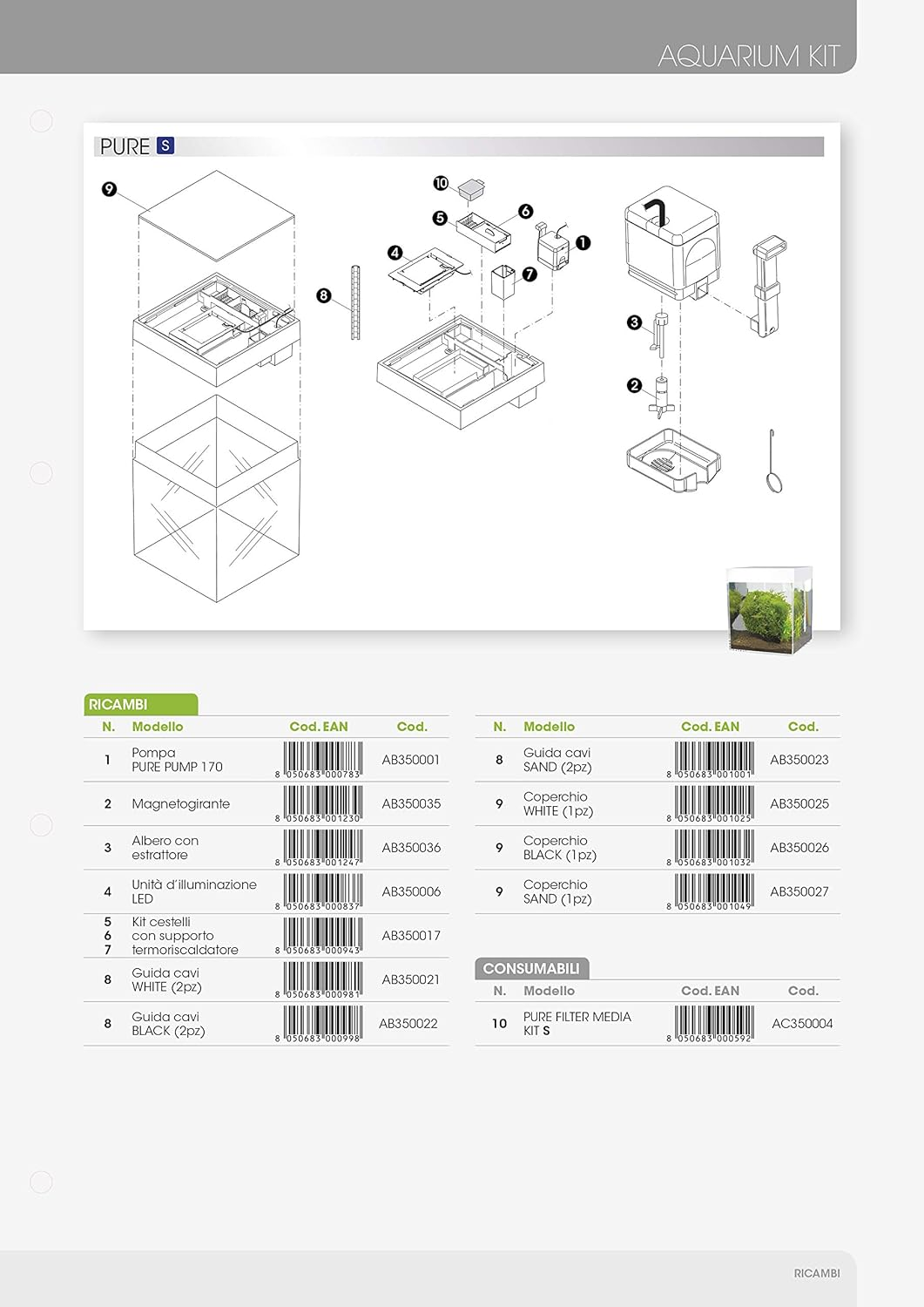 Askoll Ab350025 Cover White Pure S image number 1