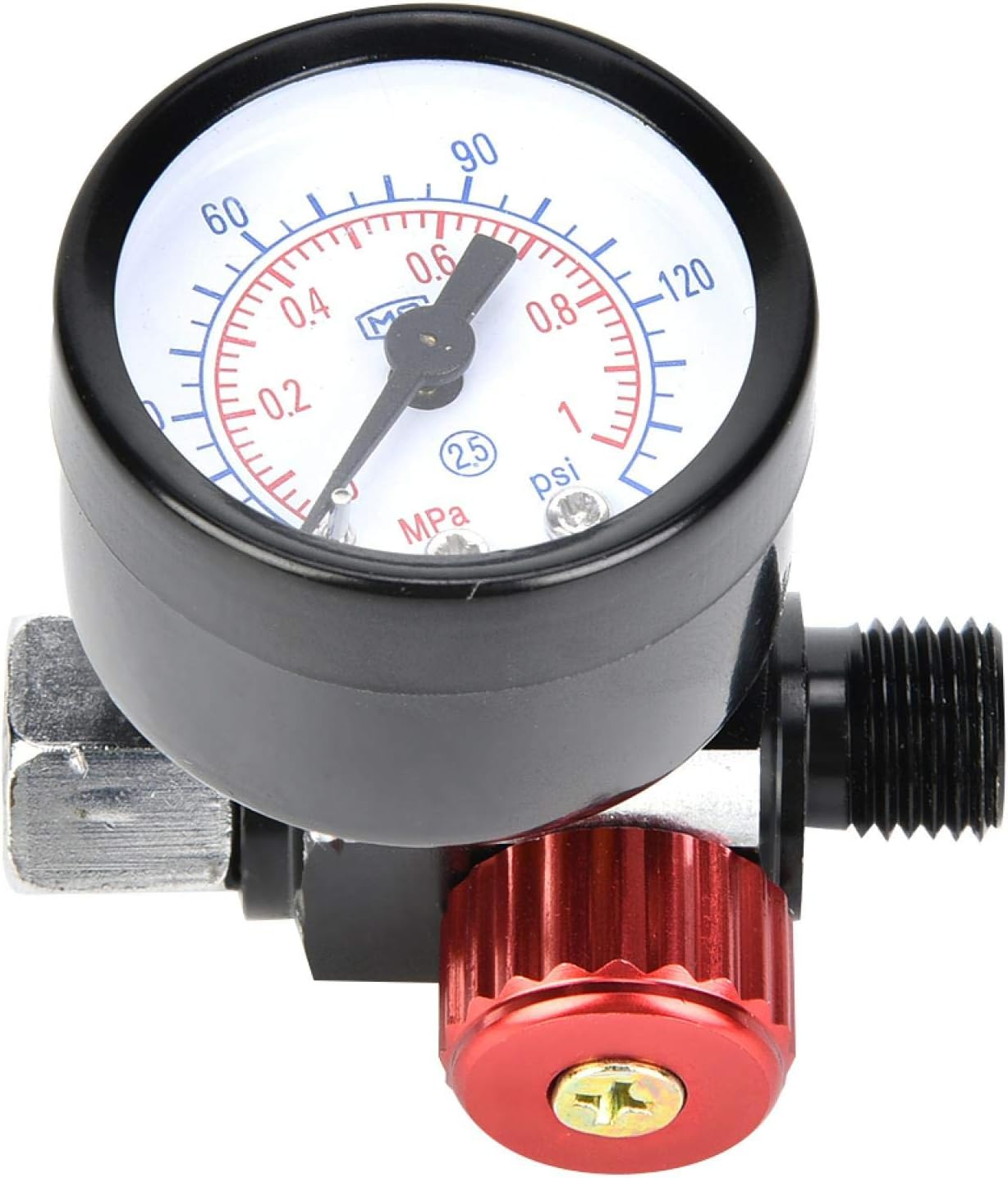 Air Compressor Regulator, Professional Air Pressure Regulator Aluminium Alloy Durable for Spray Gun for Pneumatic Tool image number 4