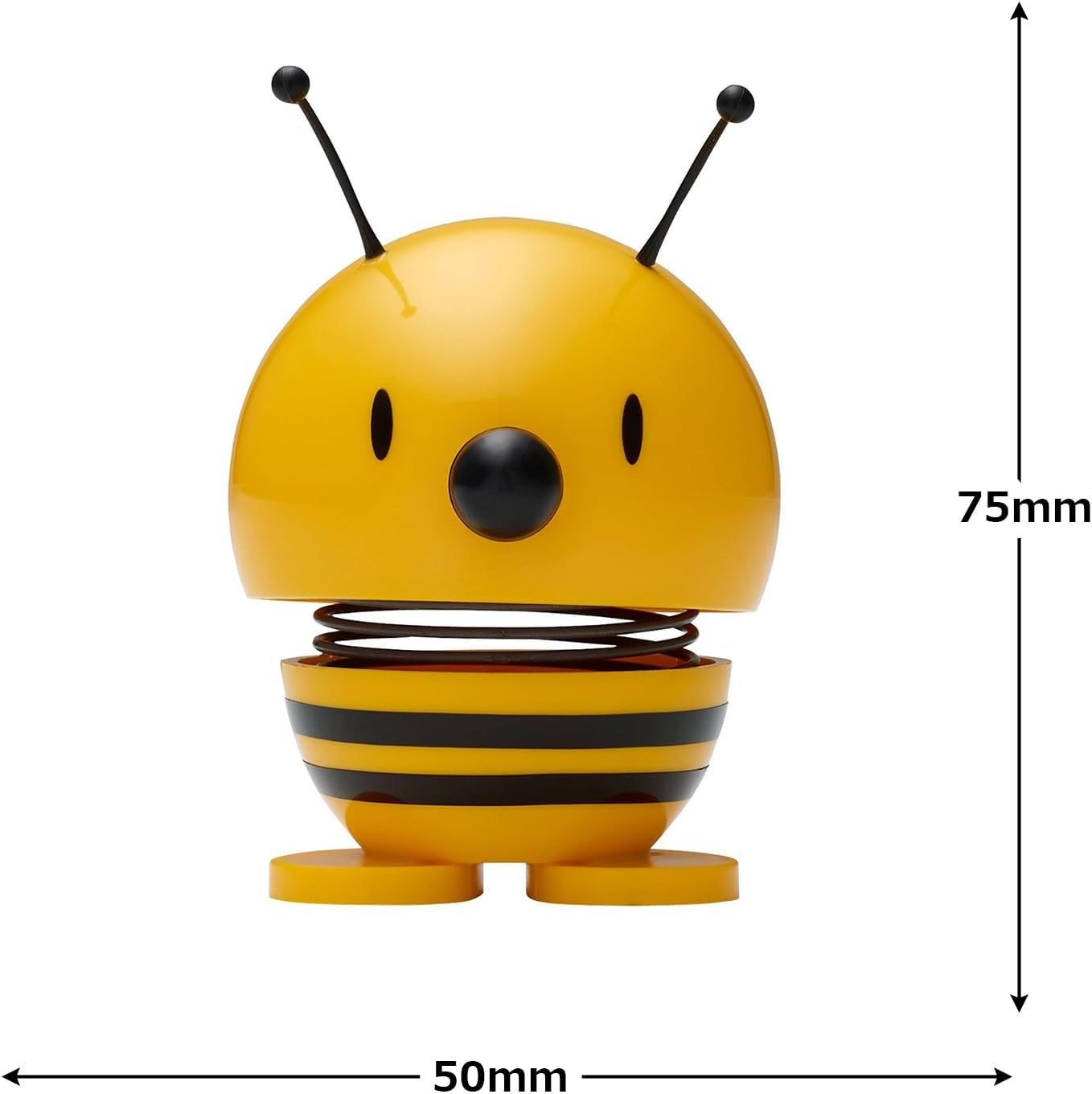 Hoptimist Bumble Bee, Yellow, Home Decor Ornament - Danish Design, Plastic W/Metal Spring, Small - Creates Cheerful Movement image number 4