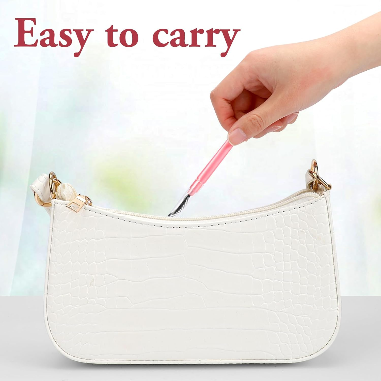 4 Pcs Silicone Eyelash Separator Tool Lash Wand Brush Eyebrow Spoolie Brush Eyelashes Definer with Lid Lash Separating Comb (Pink, Black) - 3Pcs Pink image number 7