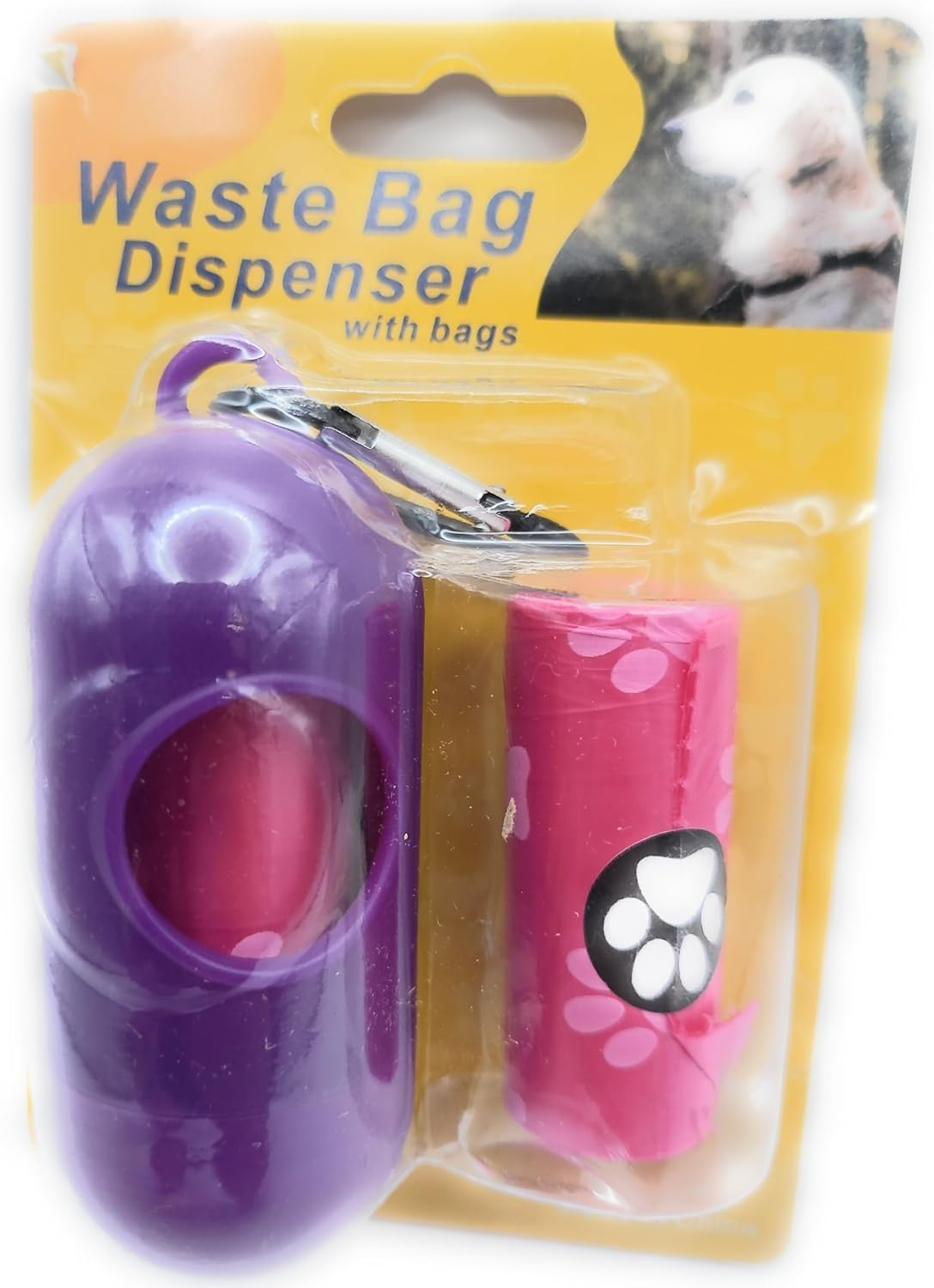 Pet Waste Bag Dispenser with Bags, Multiple Colours