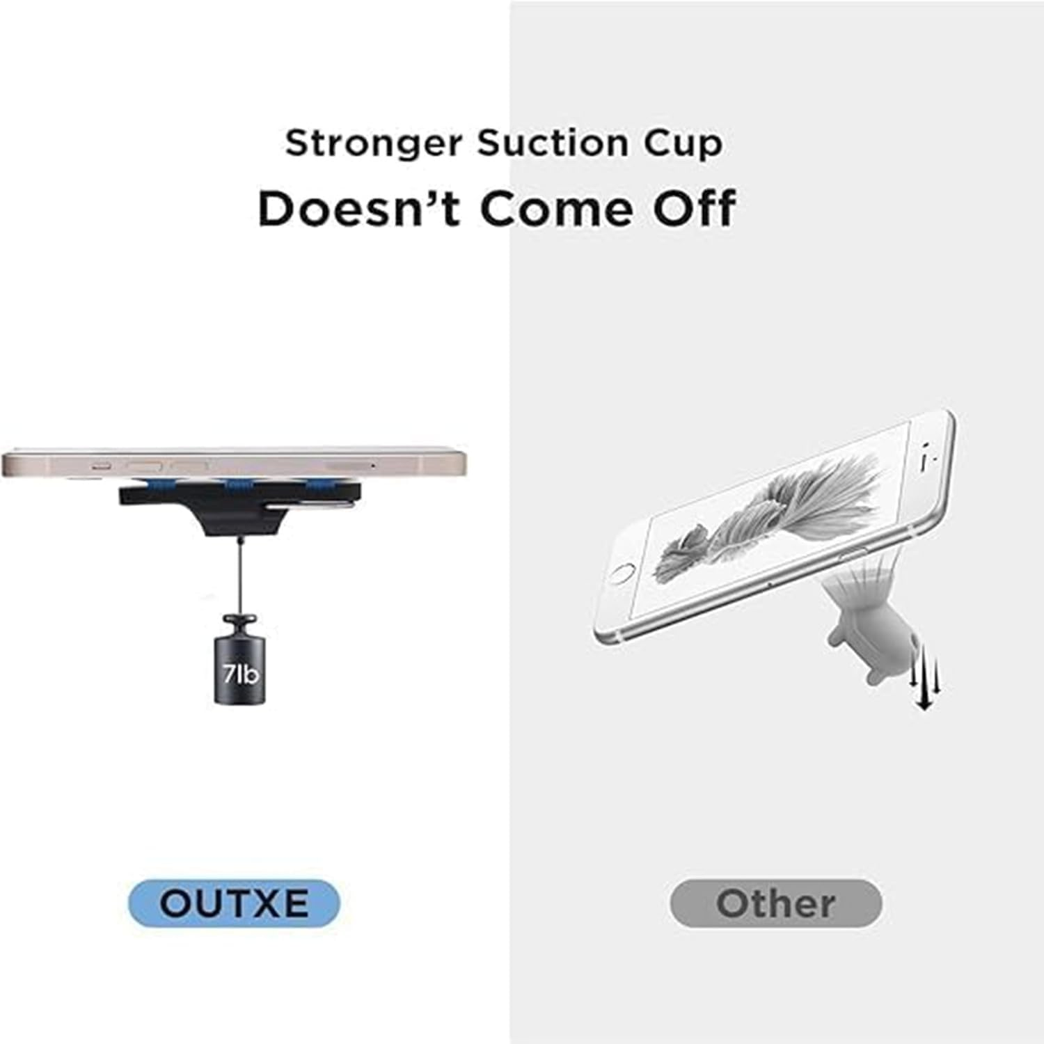 Coehaopike Magnetic Phone Sunshade Umbrella,360&deg; Flexible Phone Umbrella Suction Cup Stand,Mini Cellphone Shield Suction Cup,Helps Reduce Phone Overheating and Screen Reflection - Pink image number 2