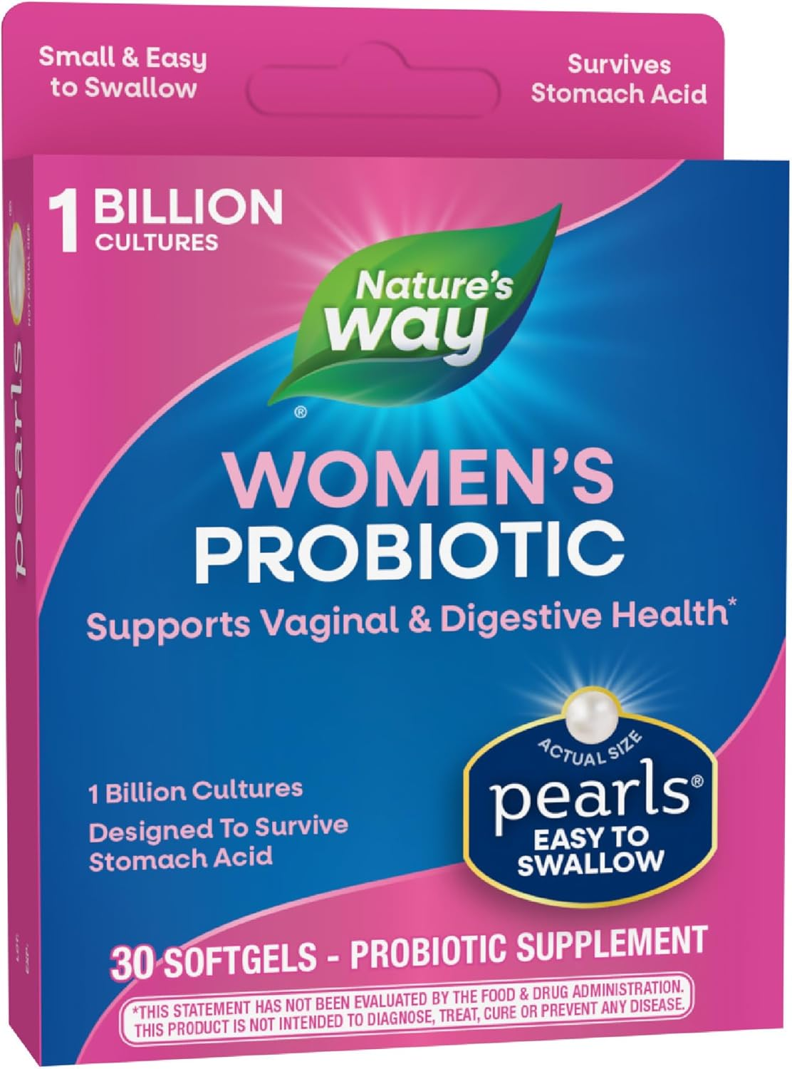 Nature'S Way Probiotic Pearls Women'S, 1 Billion Live Cultures, 30 Softgels image number 6